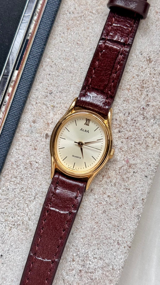 Seiko Alba 1996 vintage watch - gold plated