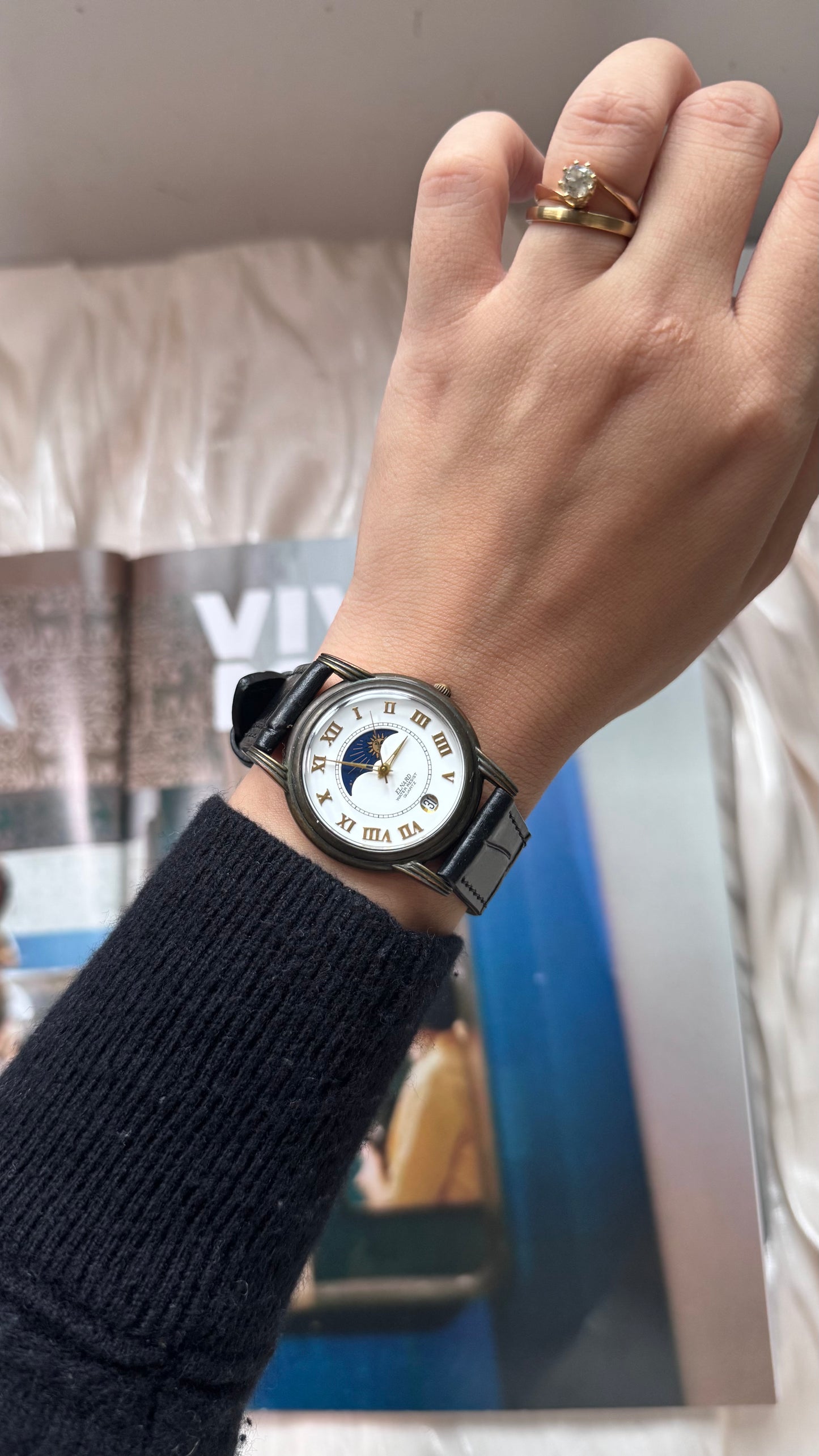 Elnard vintage watch - Moon calendar