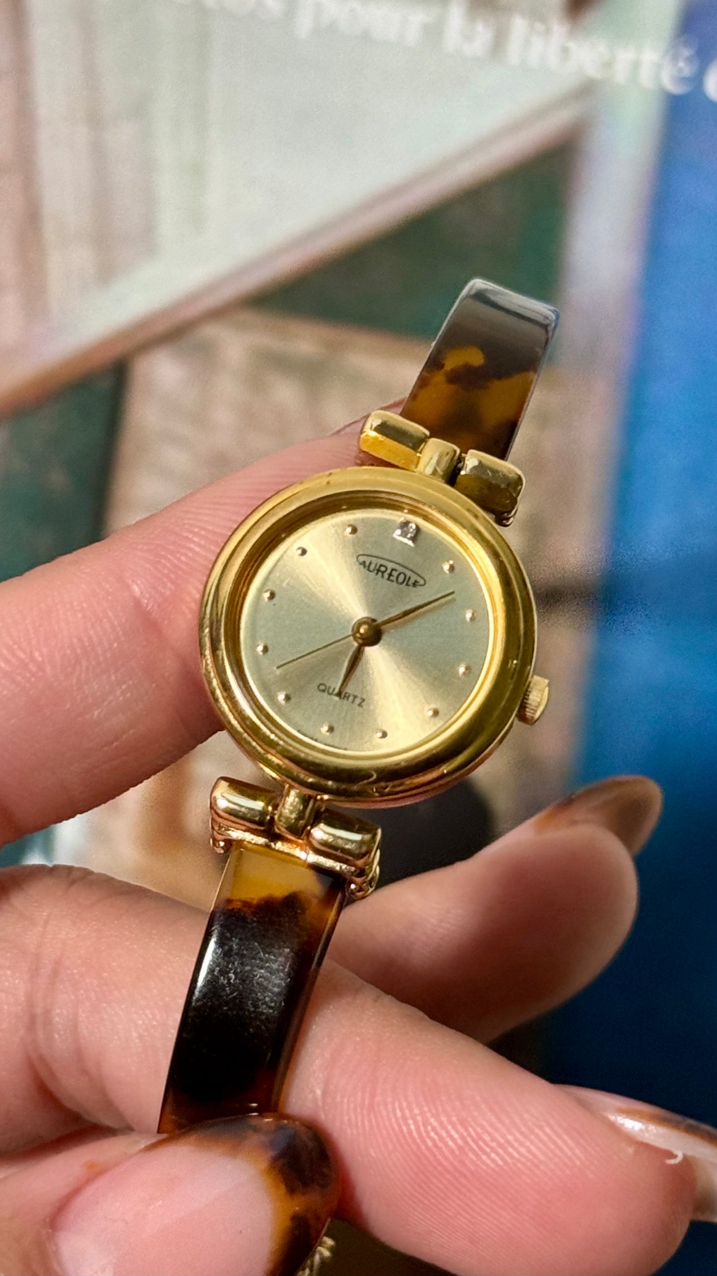 Autumn vibes - tortoiseshell inspired & gold vintage watches