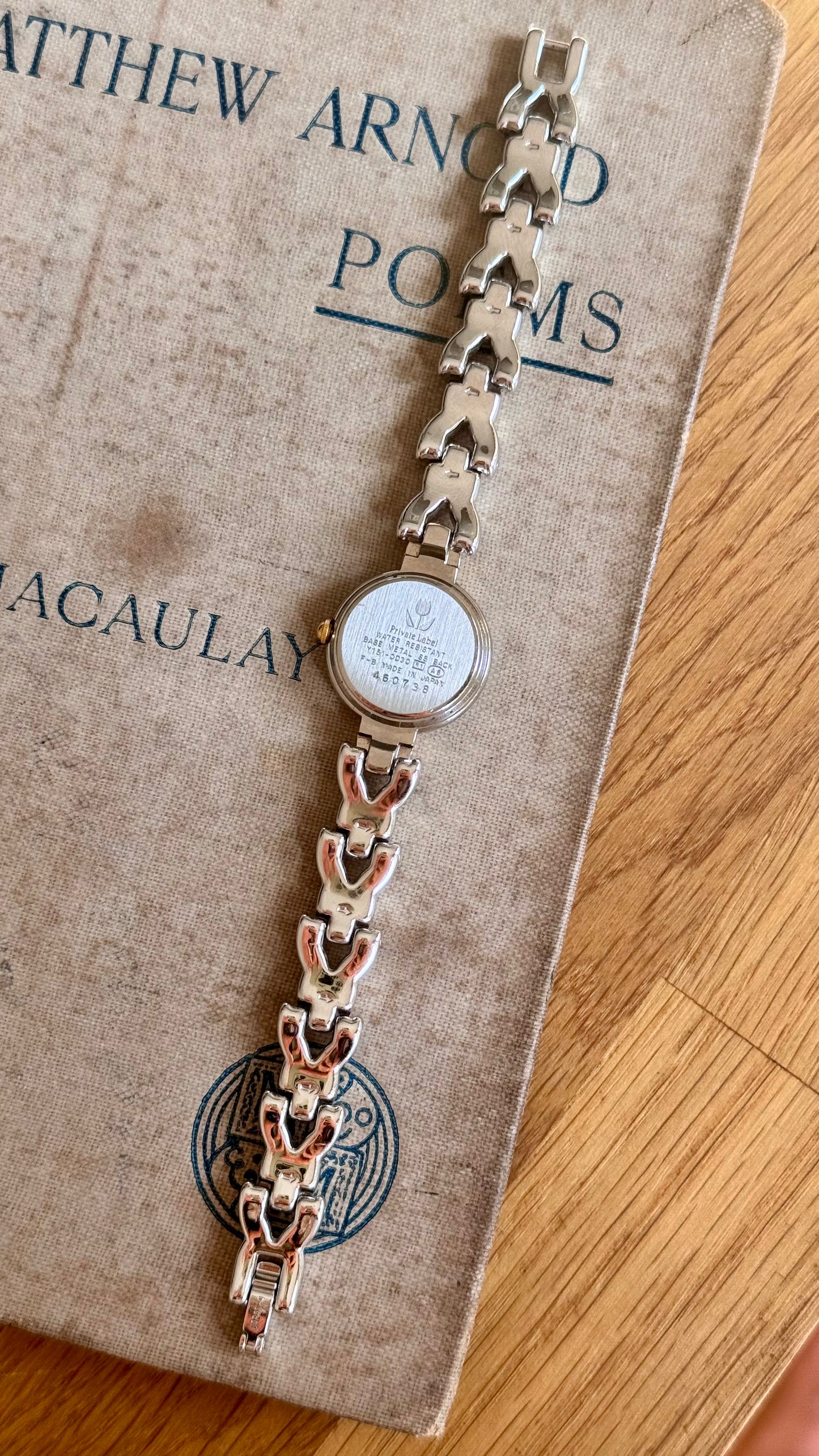 Private Label Vintage Watch - Tulips bracelet, near mint condition