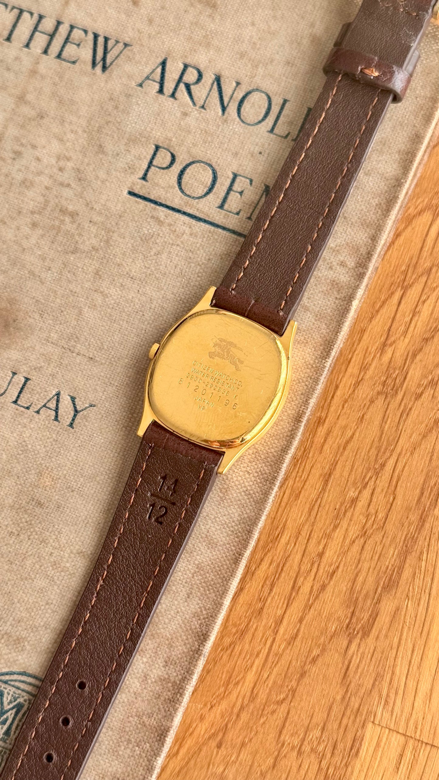 Burberrys Vintage Watch 1980s - Bespoke genuine leather