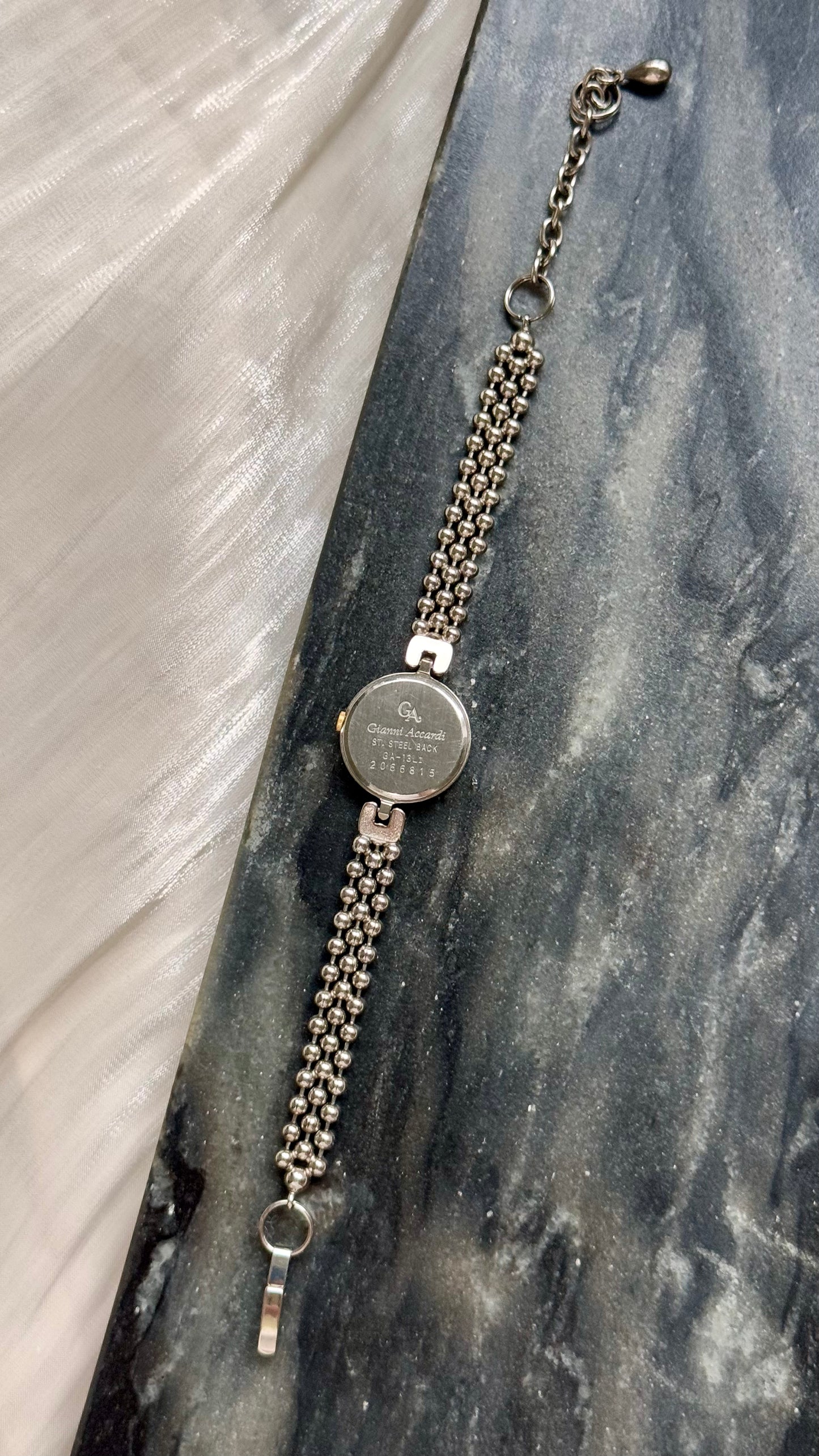 Vintage Gianni Accardi Milano Italy Watch - Mother Of Pearl Dial