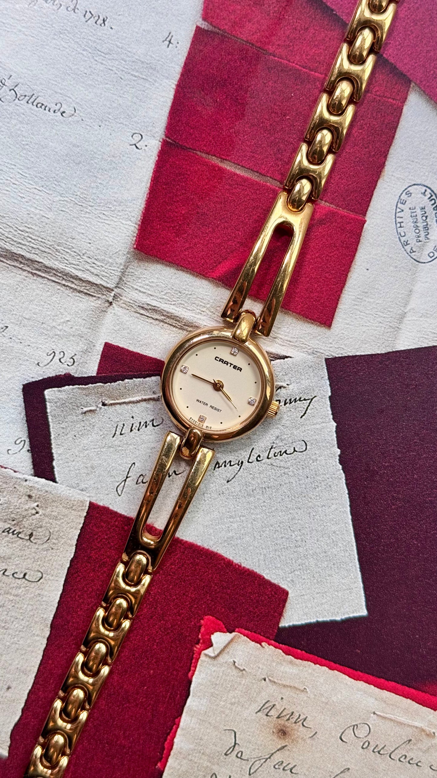 Dainty Gold Tone Watch Collection 1990s