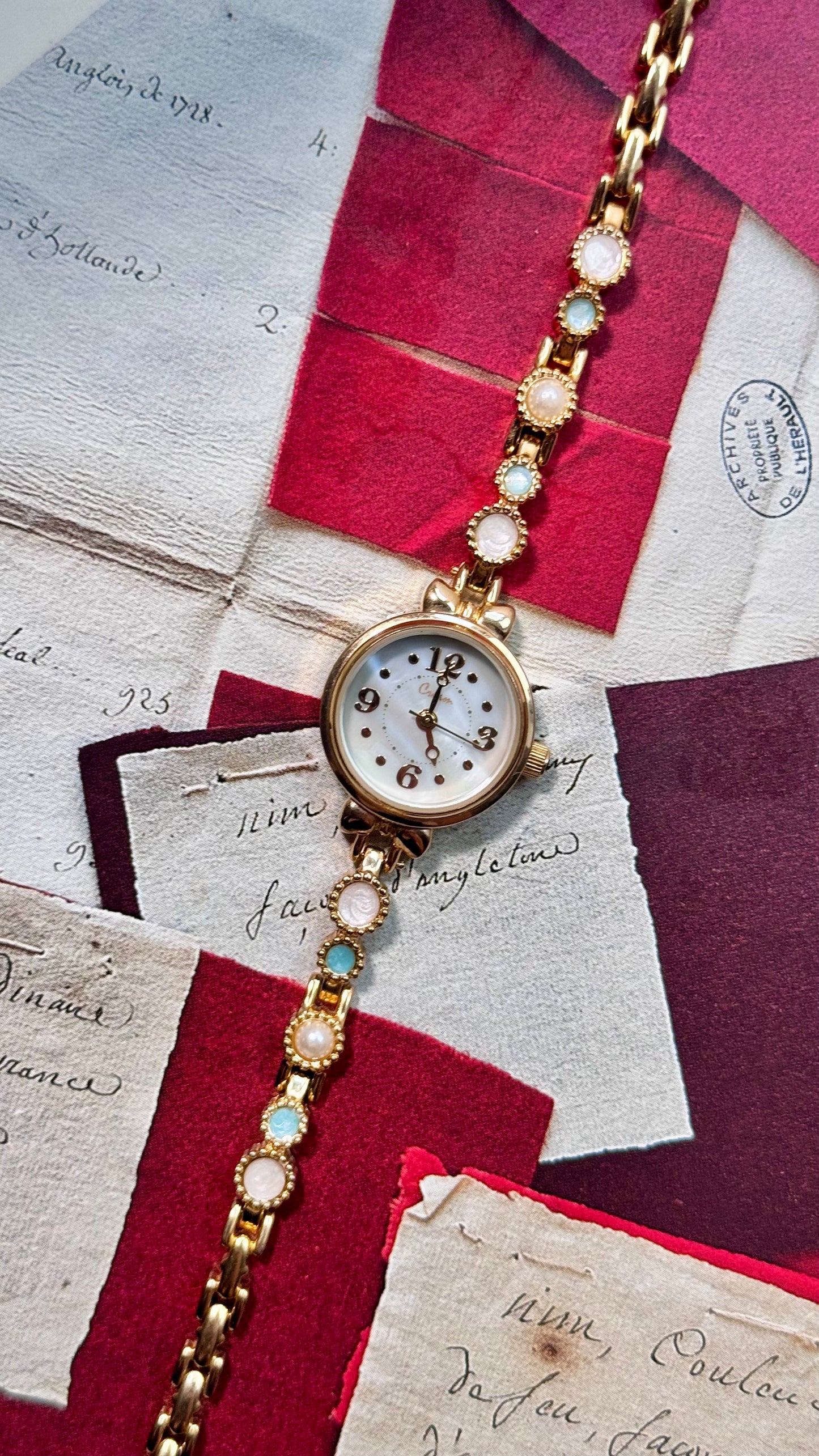 Dainty Gold Tone Watch Collection 1990s