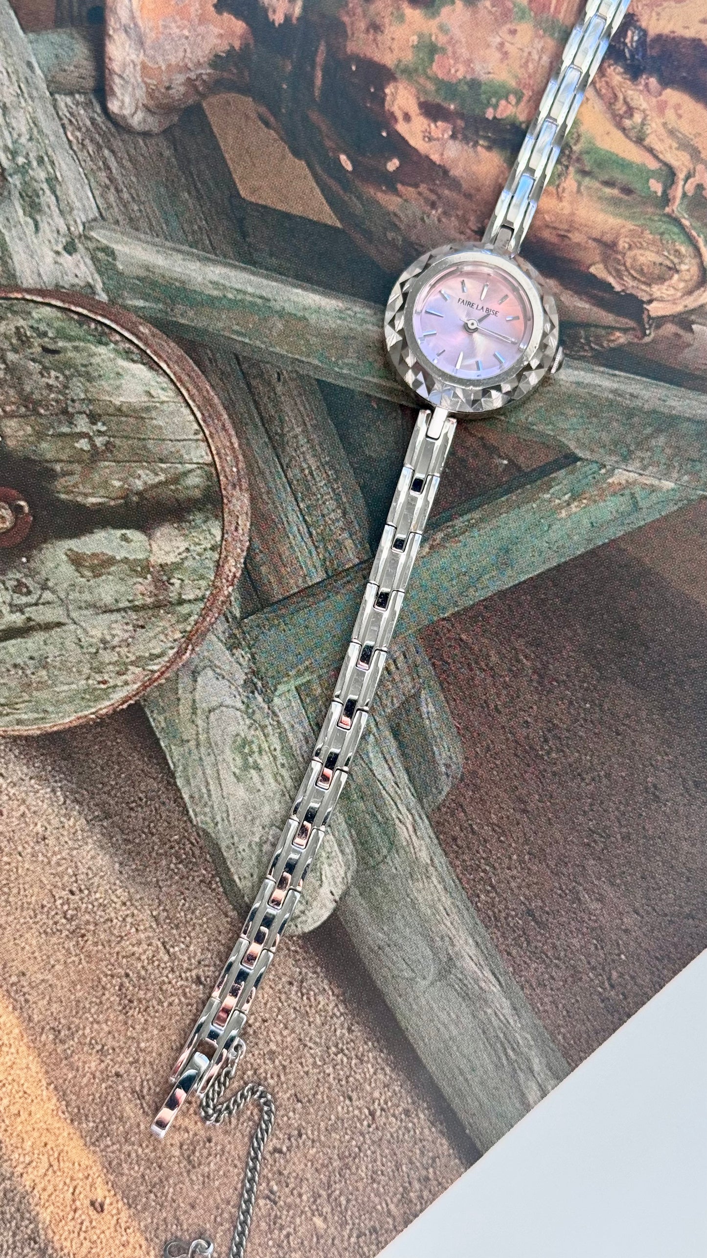 Faire La Bise vintage watch - Sterling silver