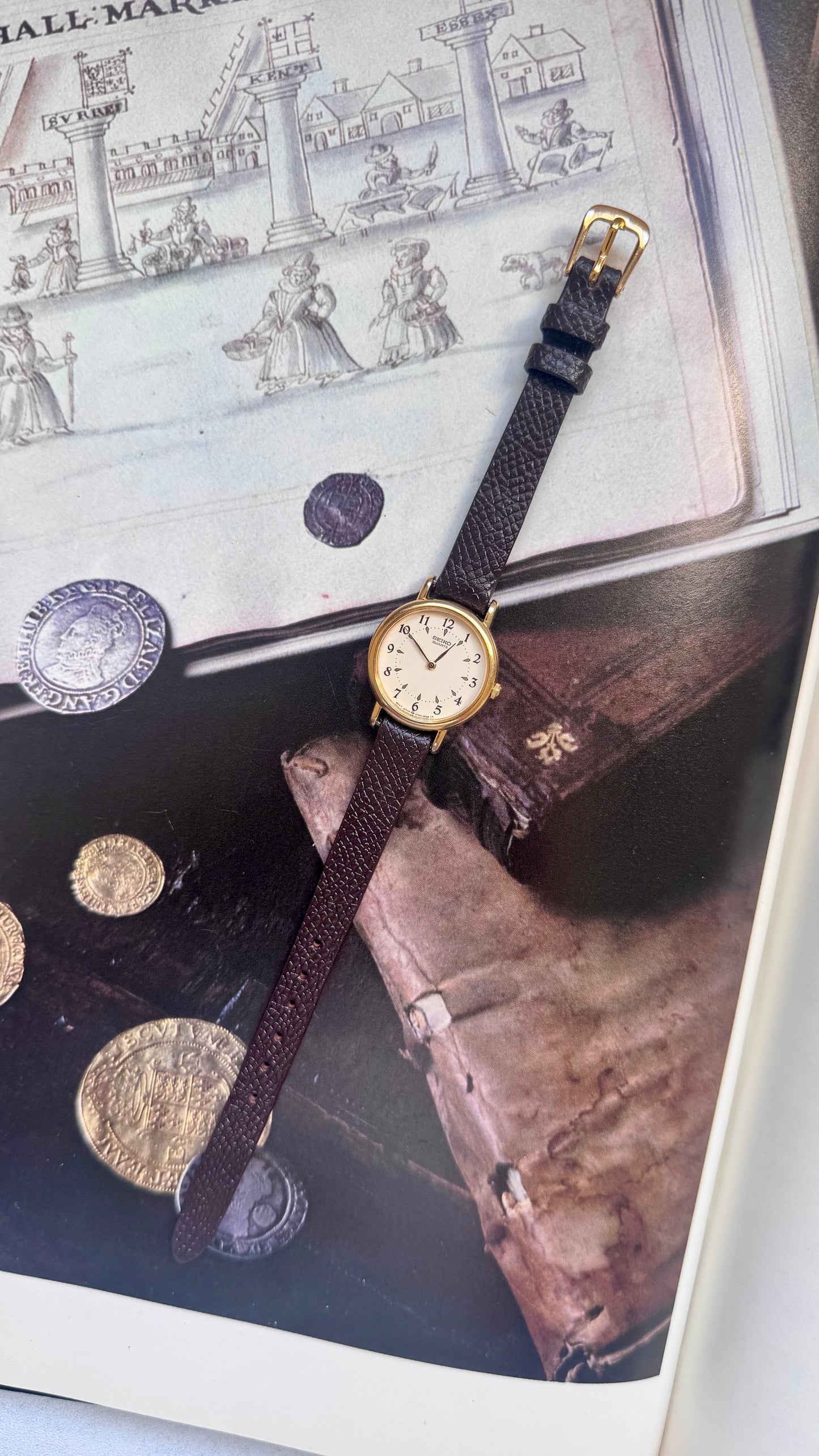 Vintage Seiko 1999 Watch - Gold Plated