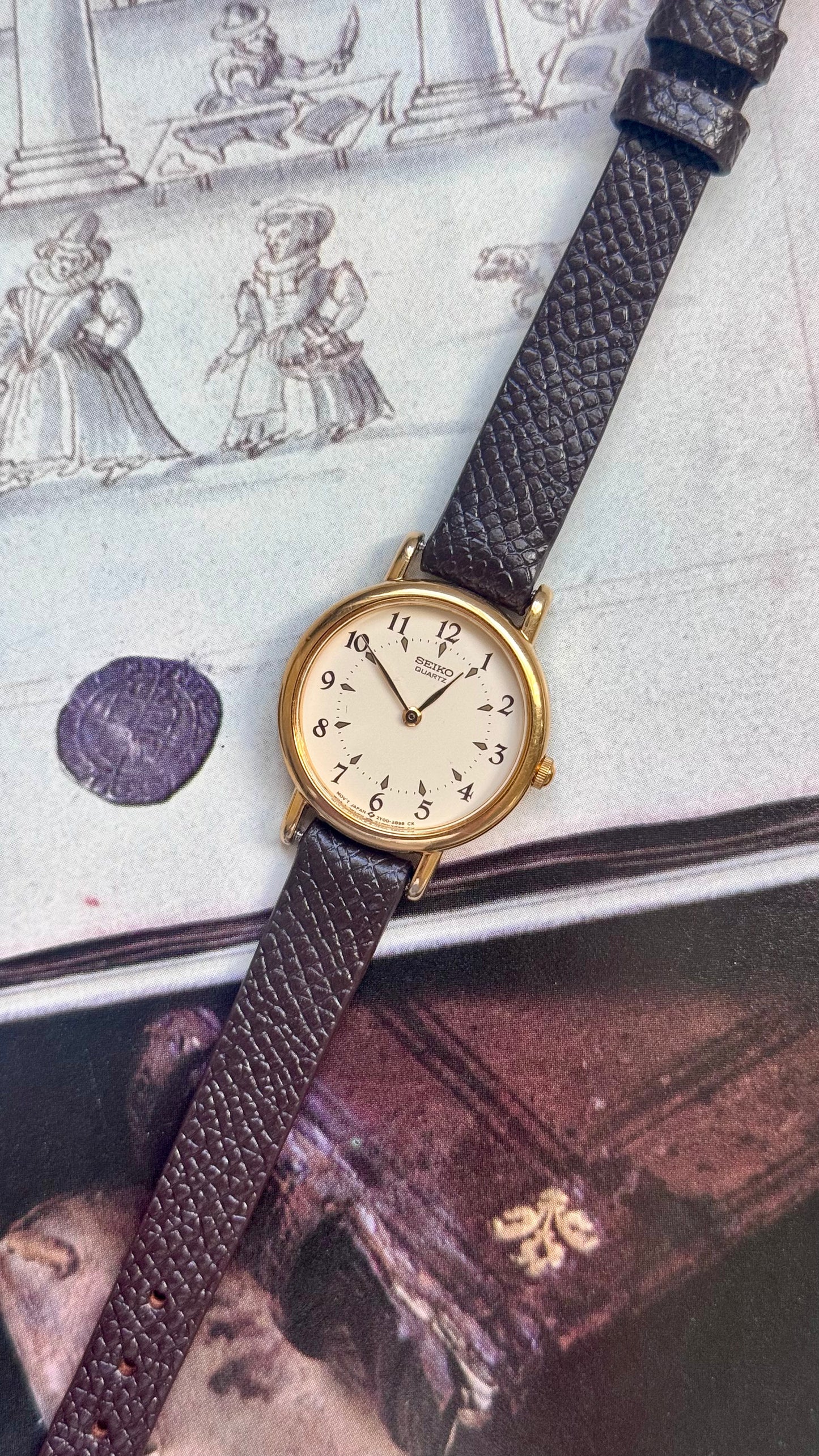 Vintage Seiko 1999 Watch - Gold Plated