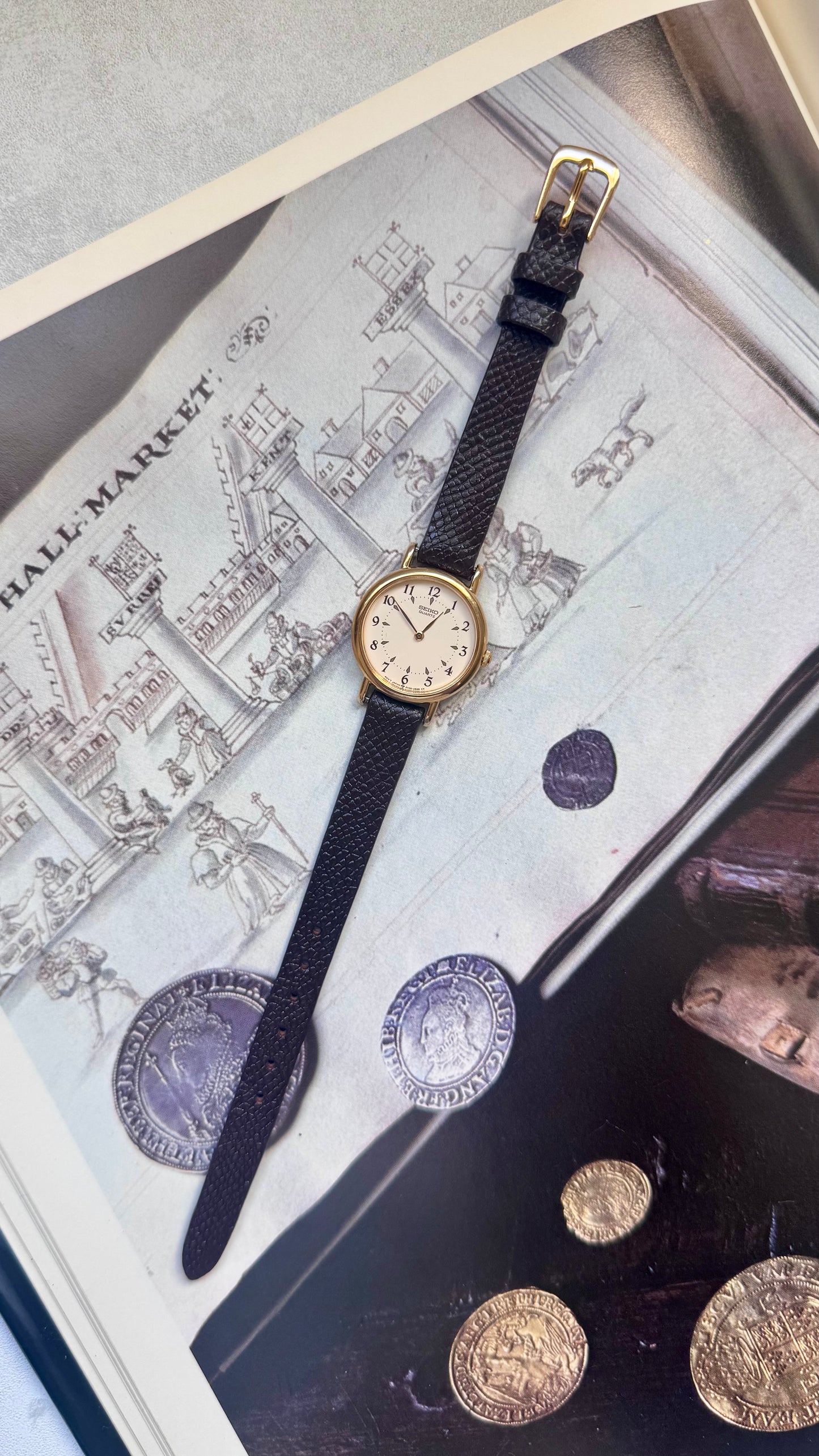 Vintage Seiko 1999 Watch - Gold Plated