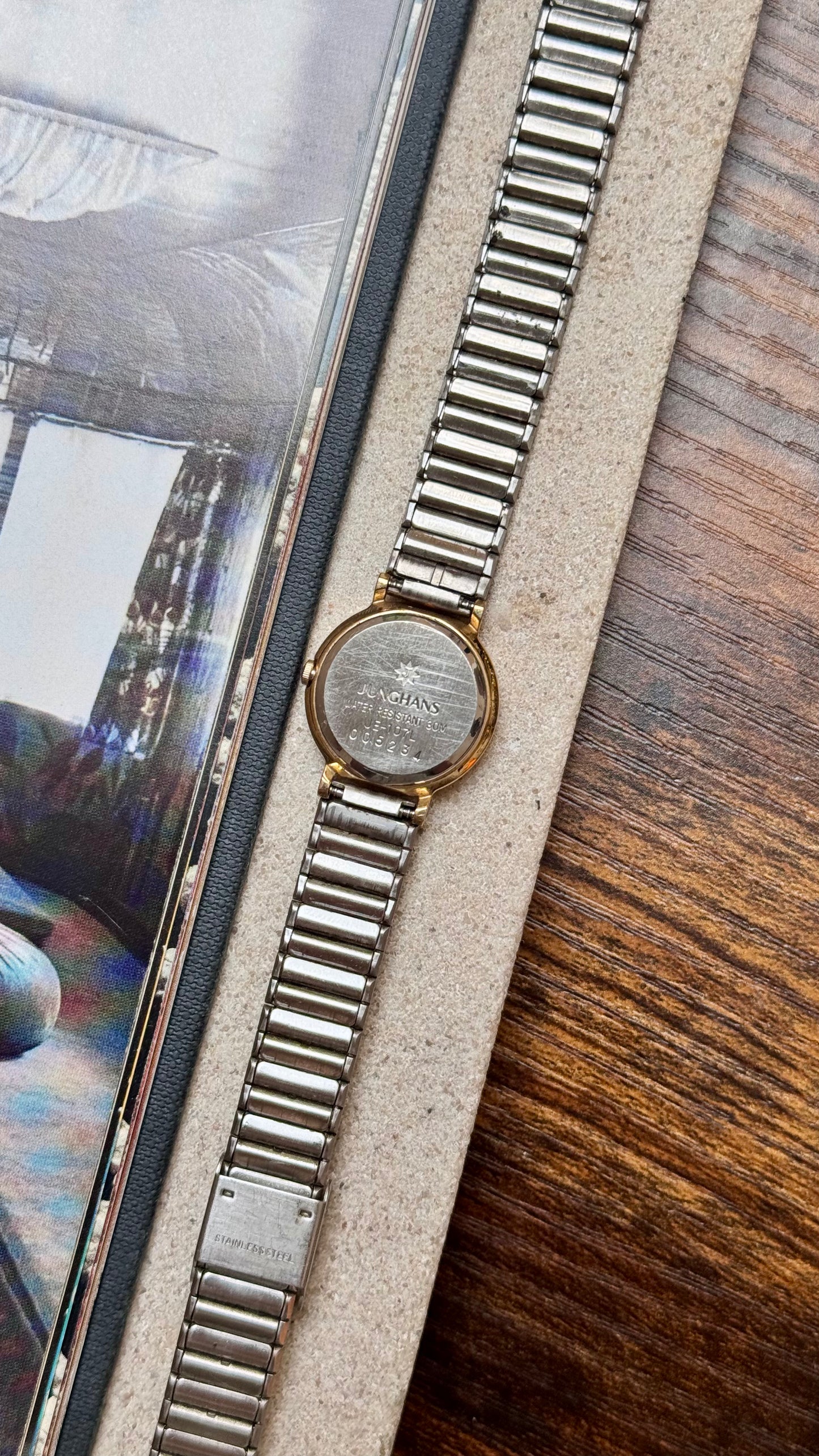 Vintage Junghans Meister Quartz Watch | Tempus Fugit Black Dial