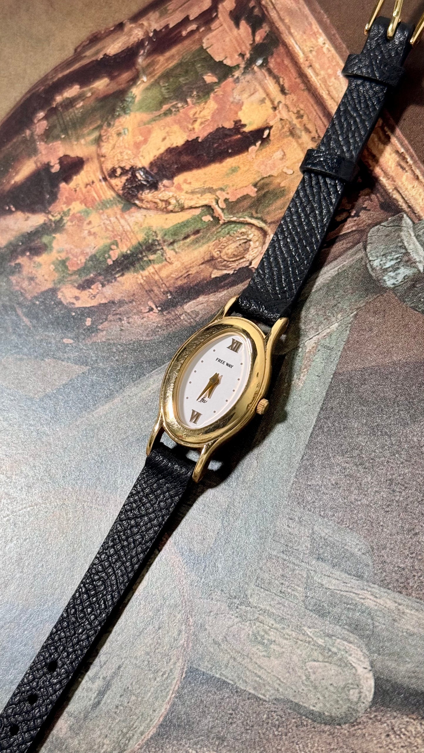 Vintage Citizen Free Way 2000 Watch - Bespoke Leather