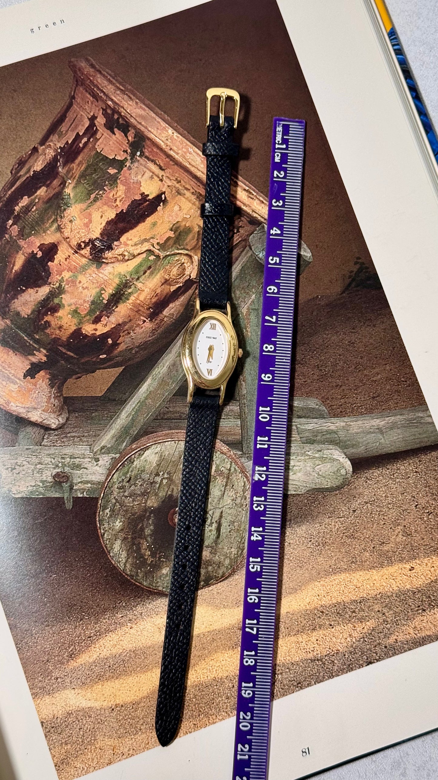 Vintage Citizen Free Way 2000 Watch - Bespoke Leather