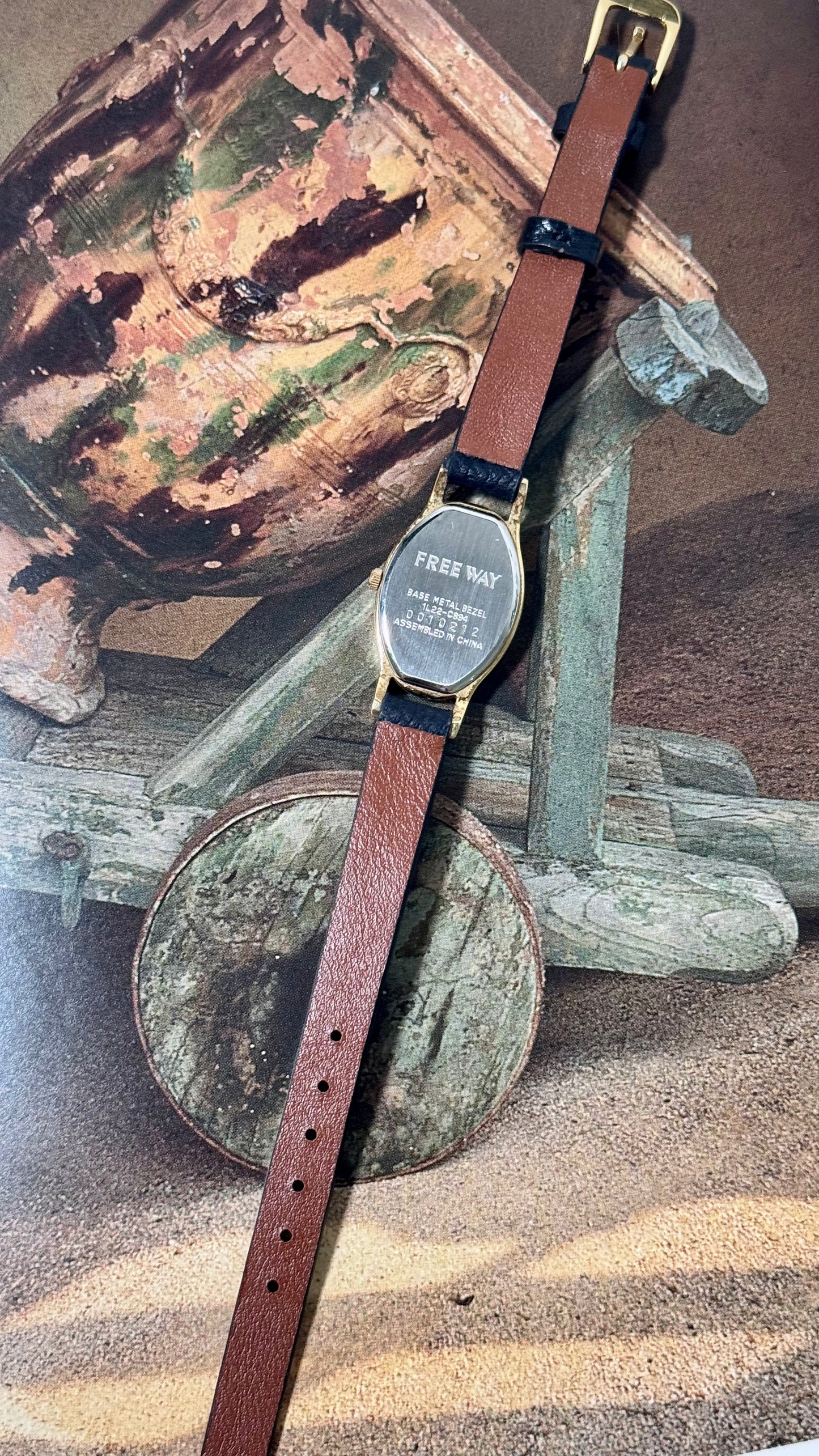 Vintage Citizen Free Way 2000 Watch - Bespoke Leather