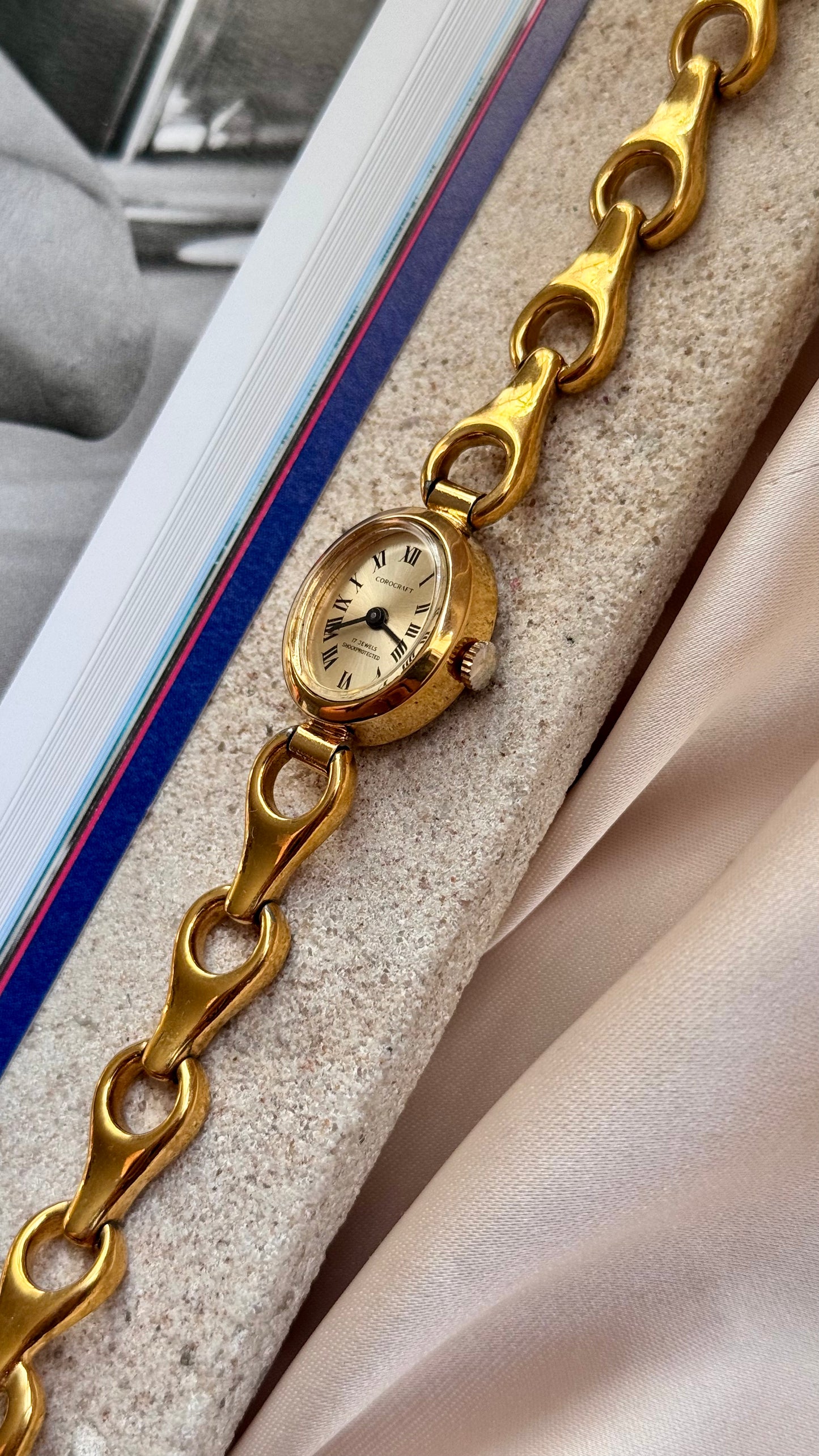 Corocraft mechanical vintage watch 1970s