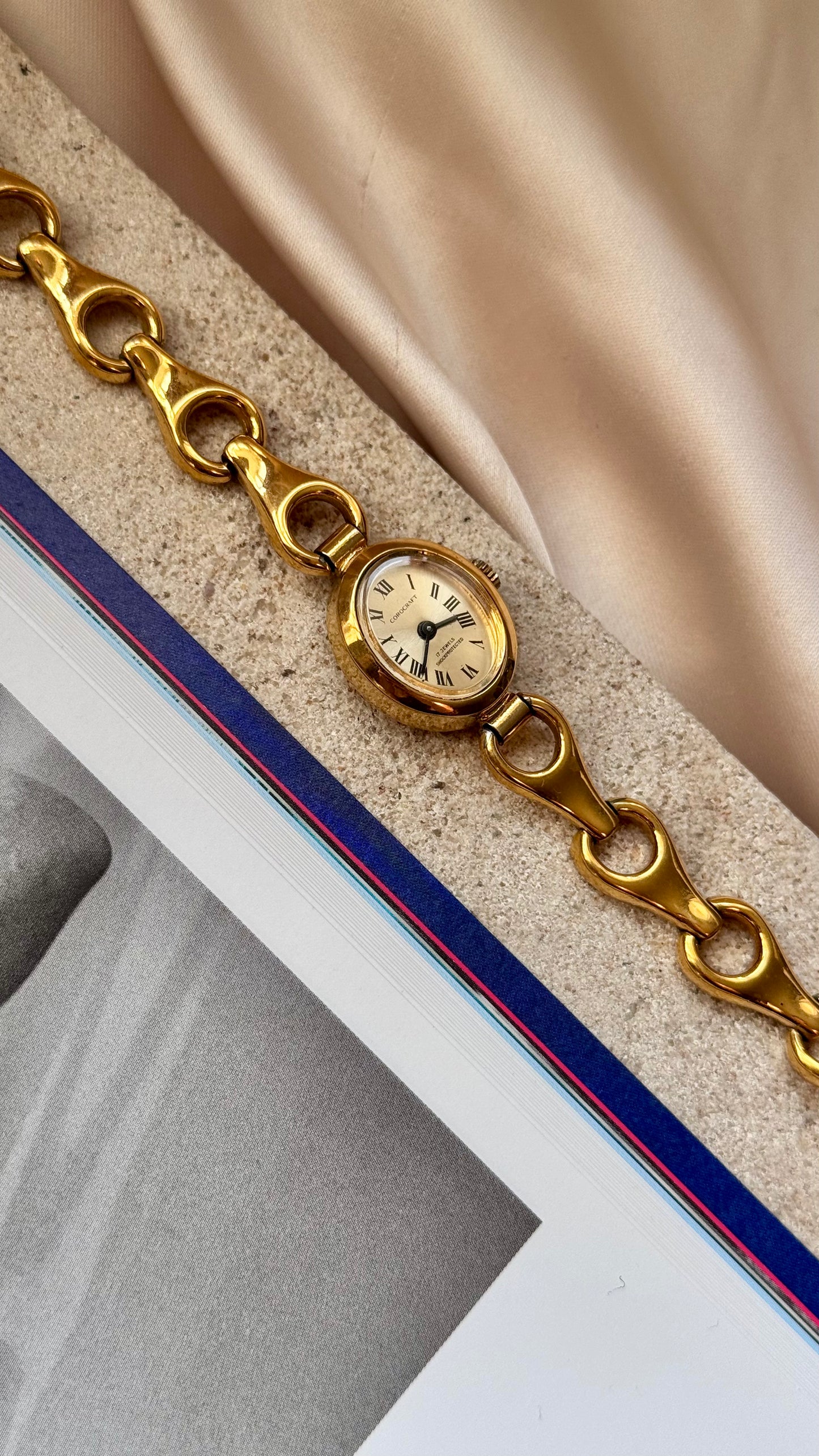 Corocraft mechanical vintage watch 1970s