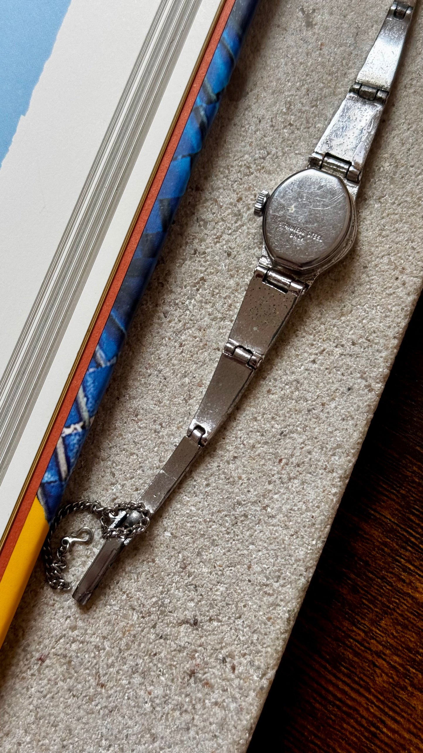 Opal Incabloc Manual Watch, Swiss Movement 1970s, Adorned with Marcasite