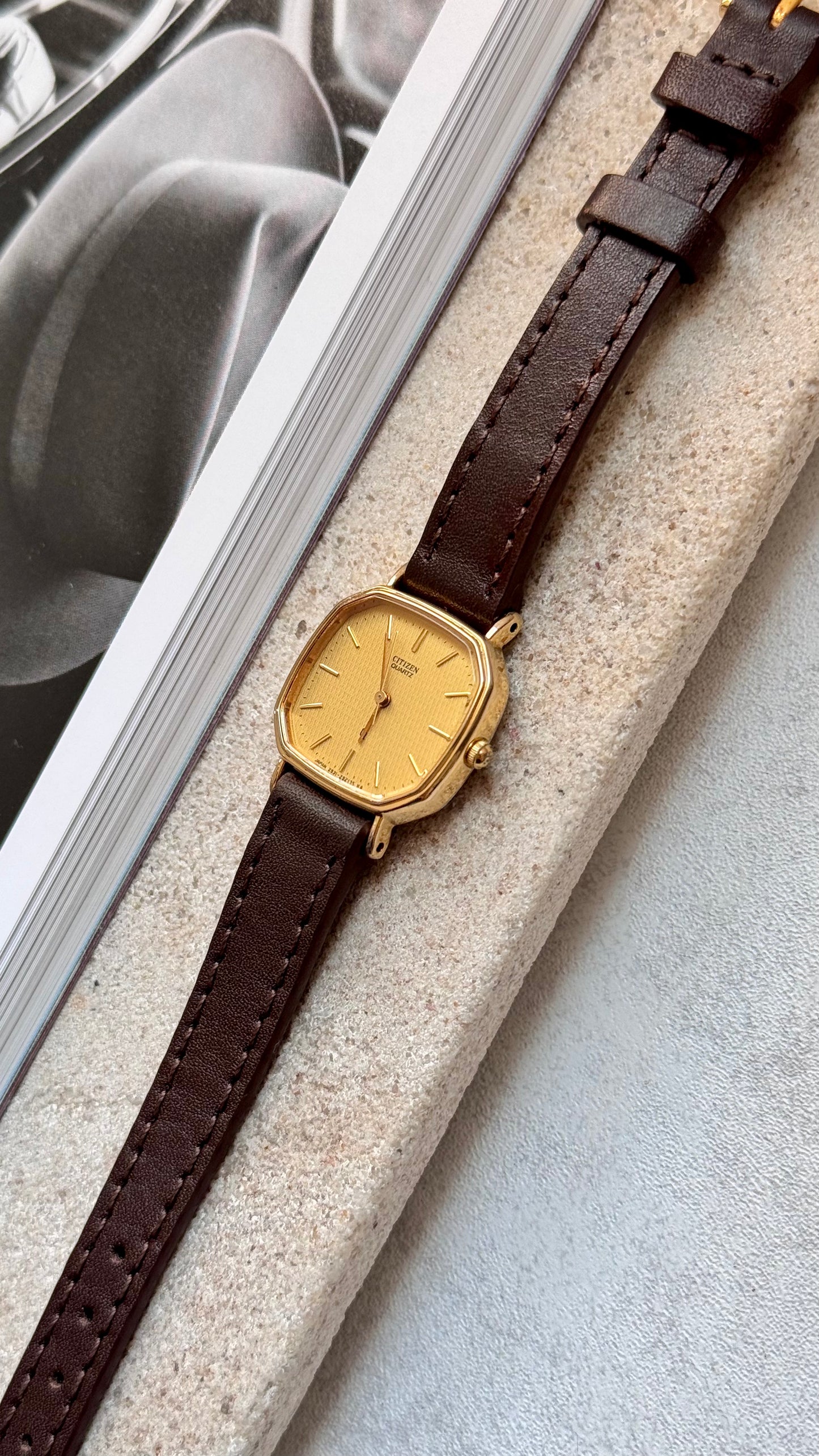 Citizen vintage watch 1993 18k gold plated