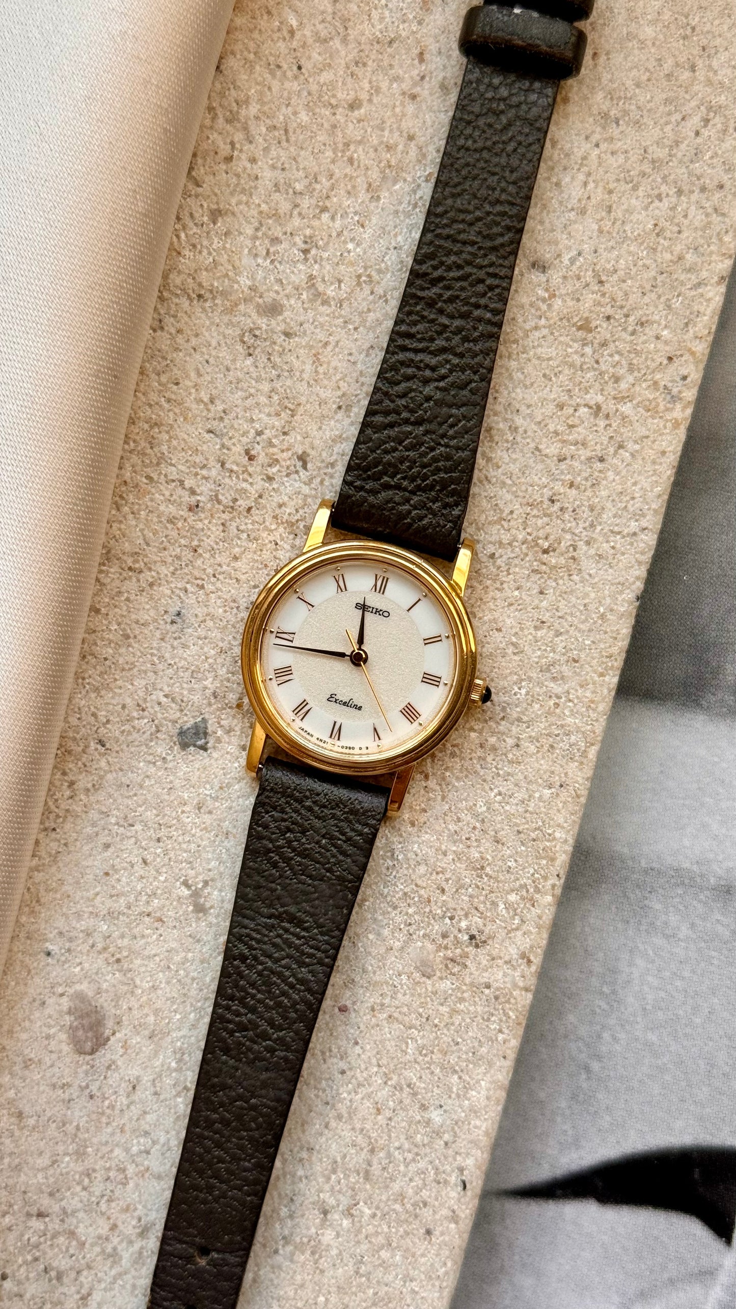 Seiko Exceline vintage watch - 14k gold plated