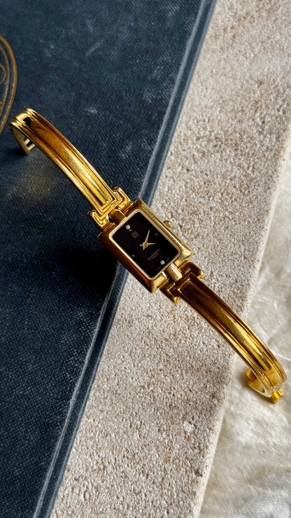Vintage Givenchy Bangle Watch 1990s - Gold Plated