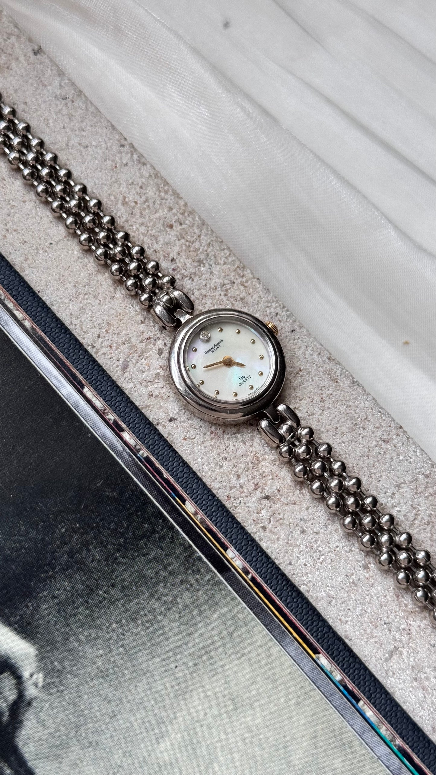 Gianni Accardi vintage watch -  mother of pearl dial