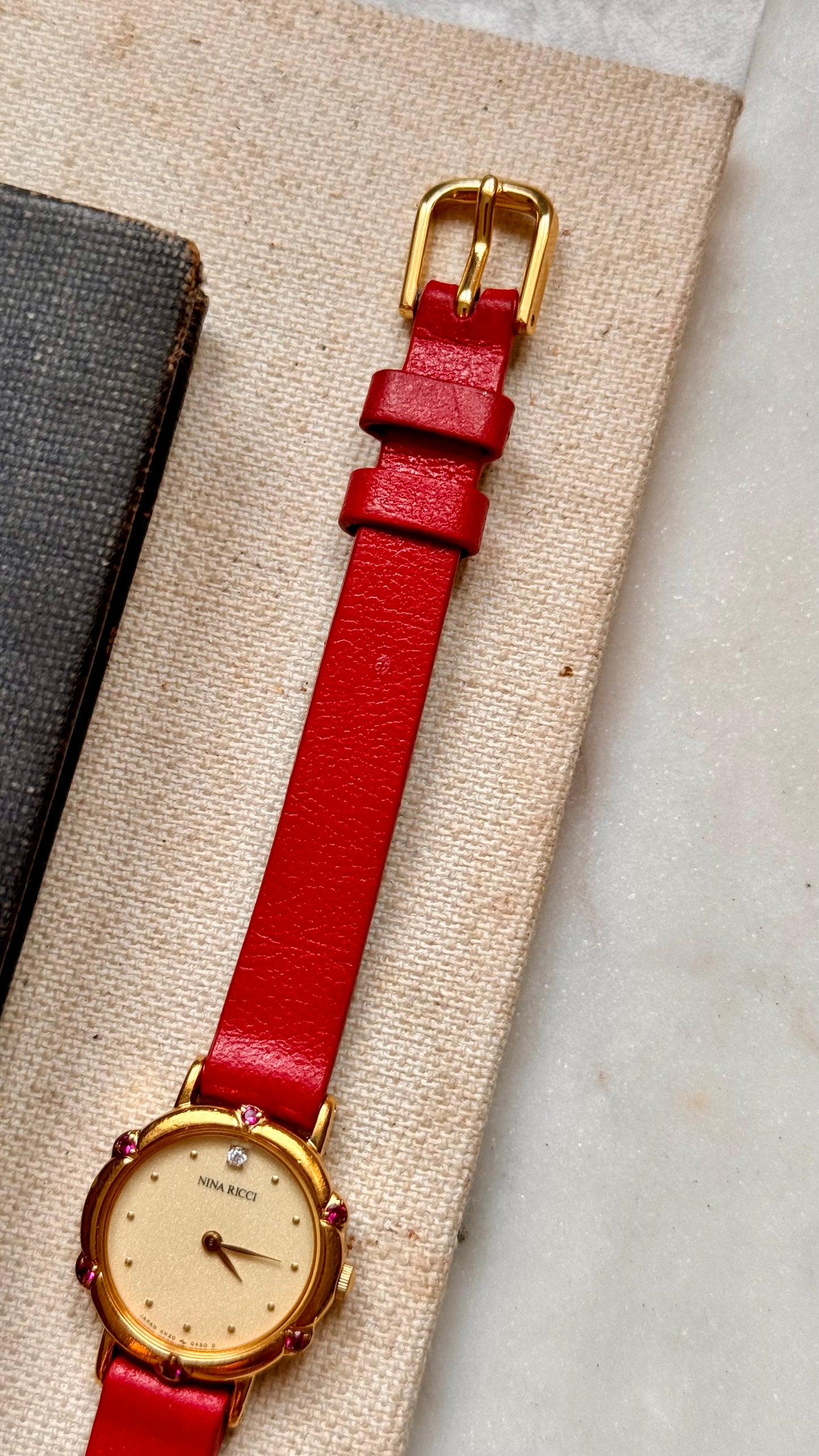 Nina Ricci vintage watch - genuine rubies