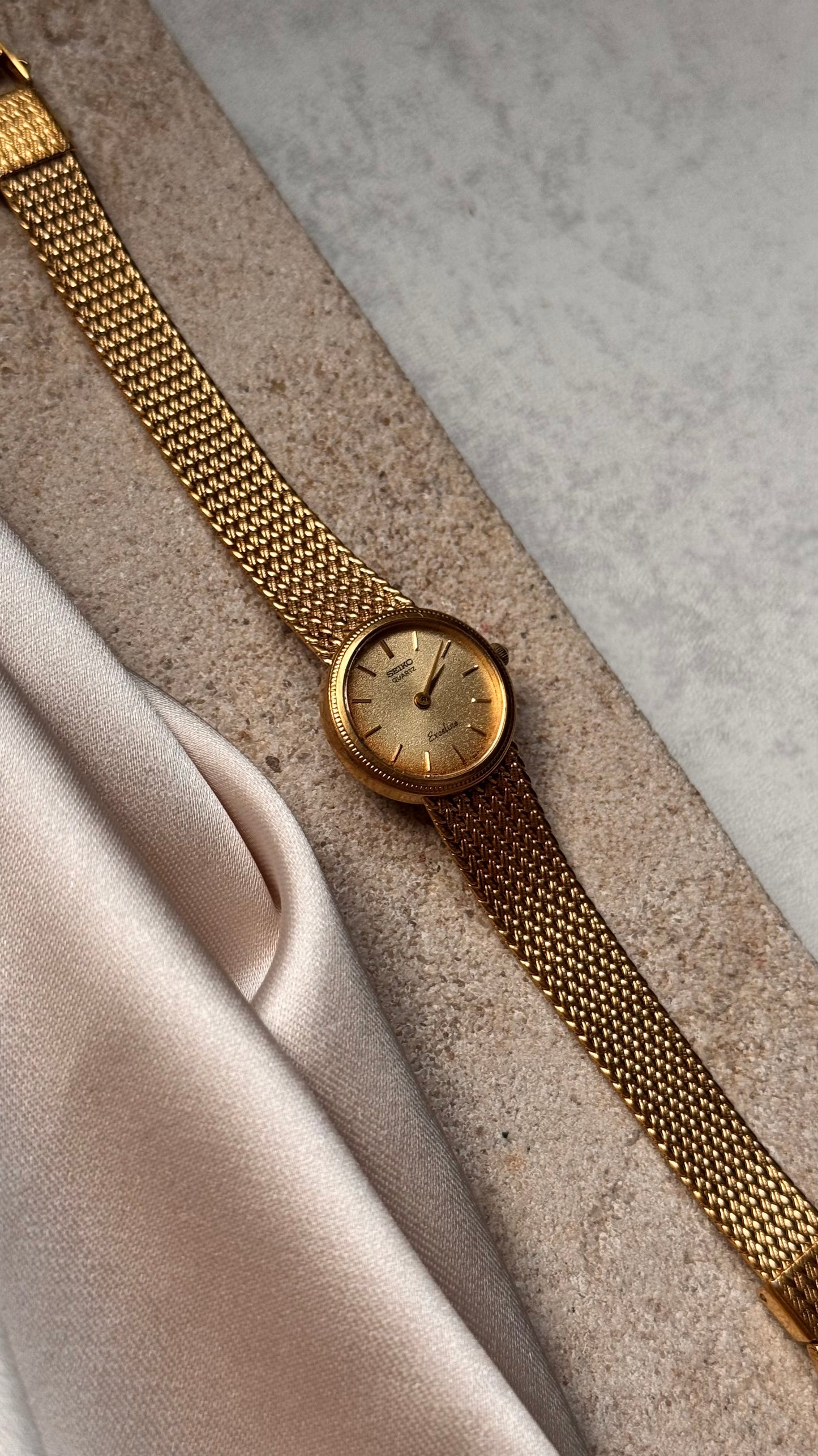 Seiko vintage watch 18k gold plated