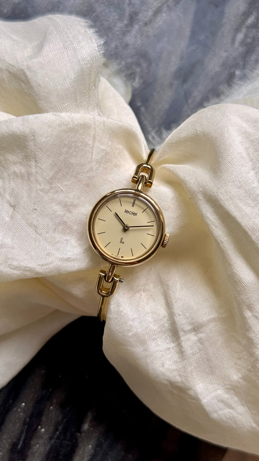 Super Rare Leceil Manual Wind Vintage Bangle Watch 1970s