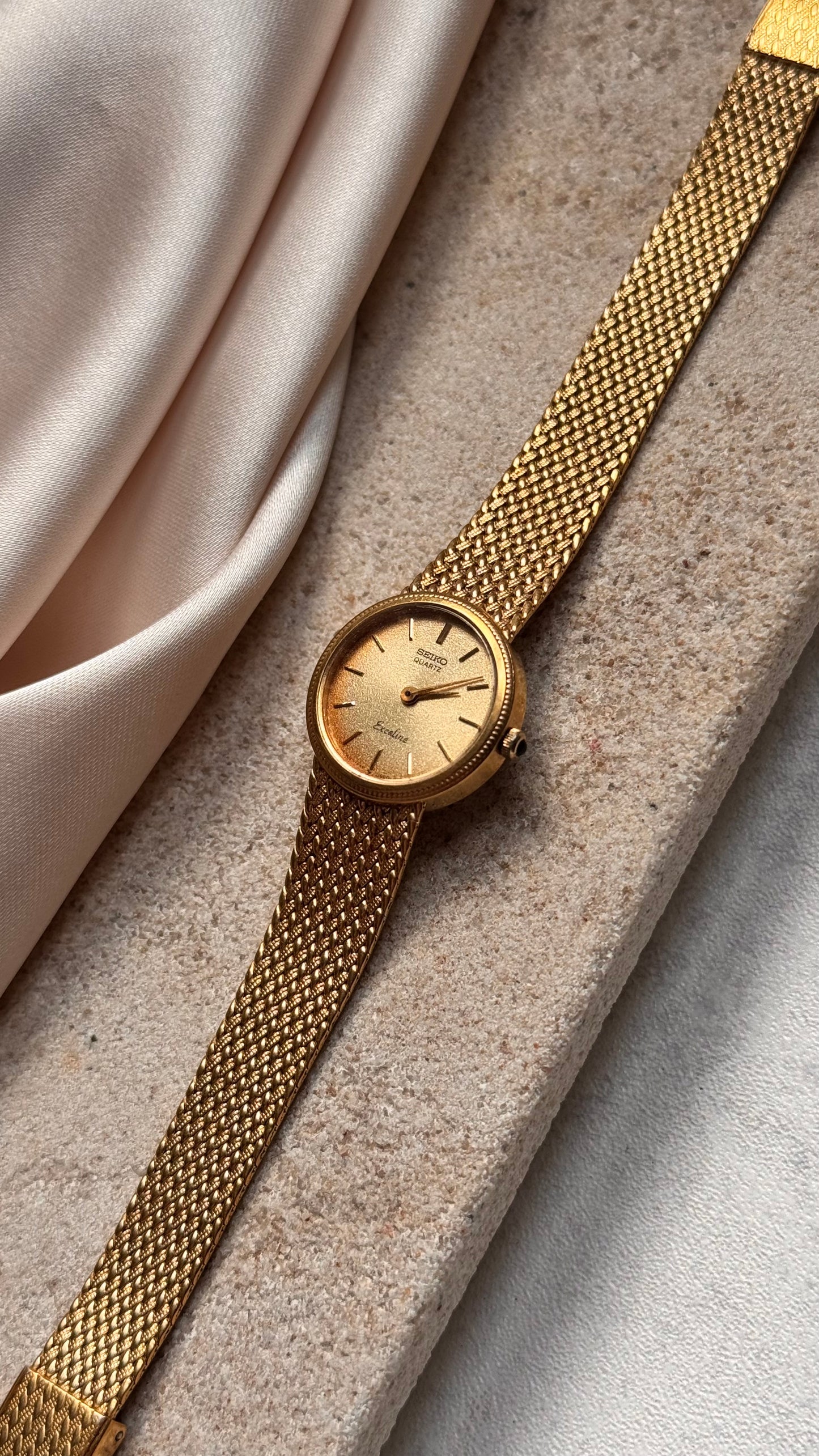 Seiko vintage watch 18k gold plated