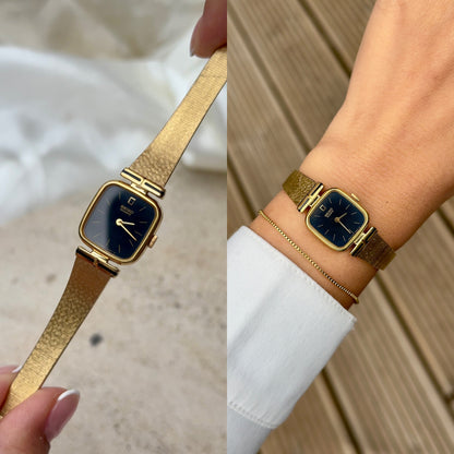 Vintage Seiko Integrated Bracelet Watch 1991 - gold plated