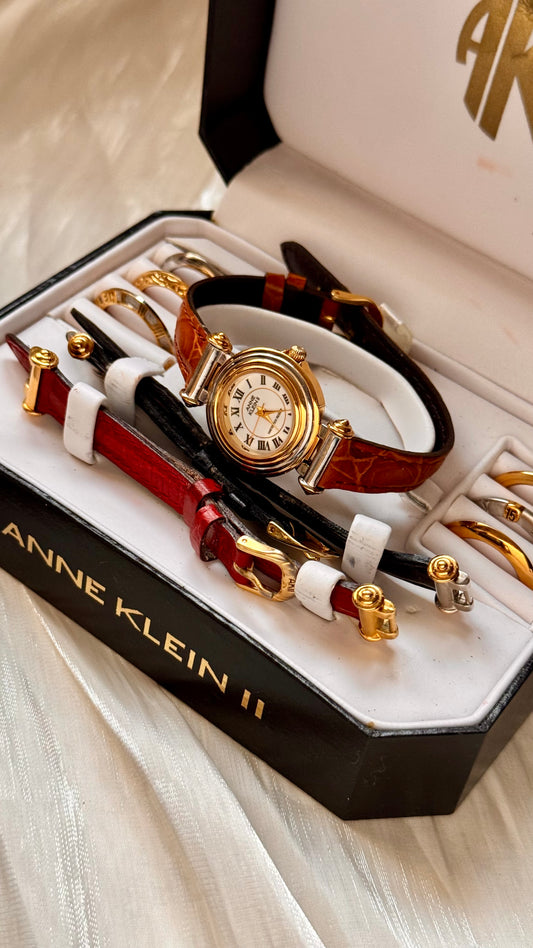 Anne Klein watch - 7 bezels and 3 pairs of strap interchangeable