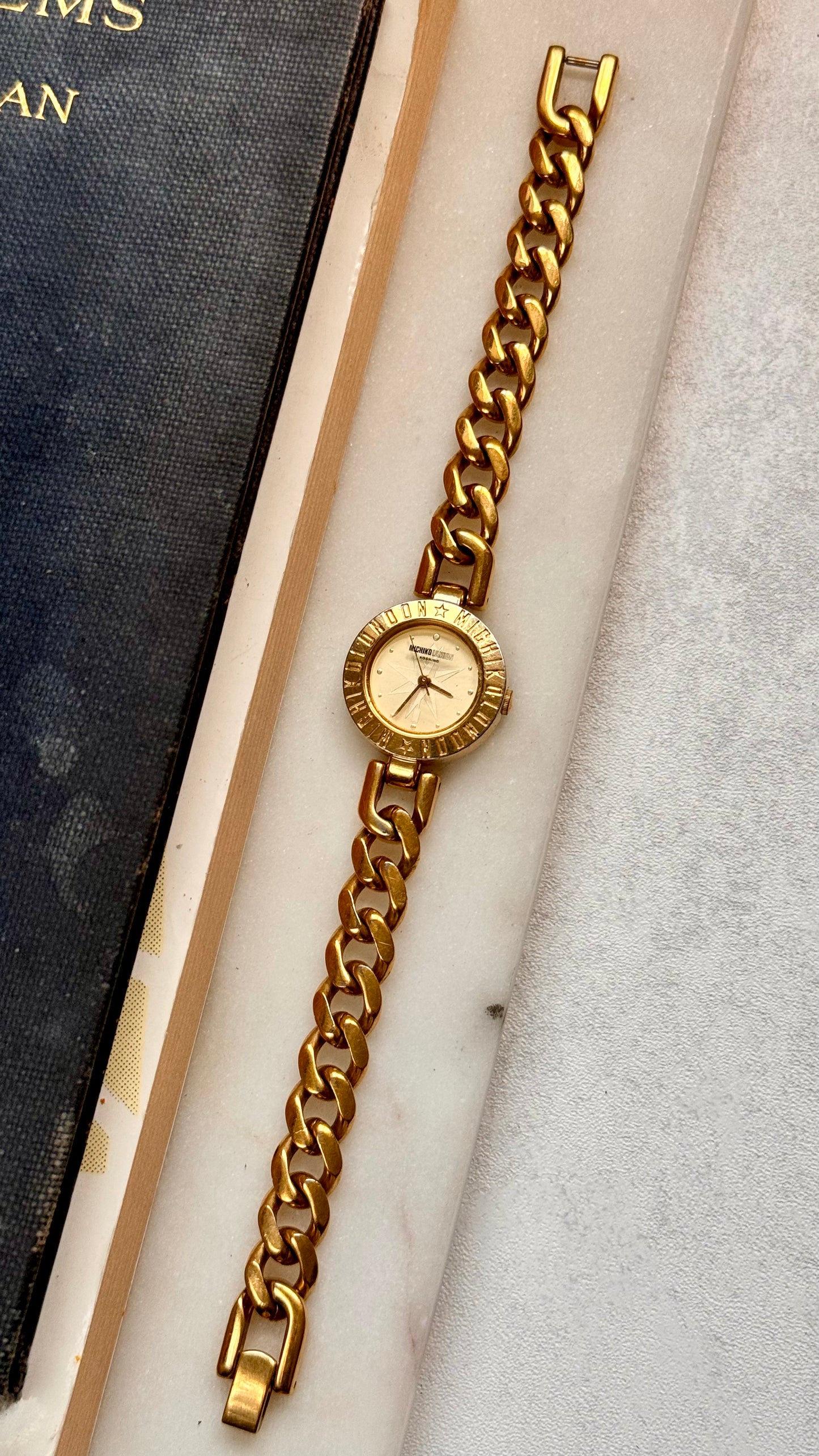 Michiko Koshino vintage watch - gold plated