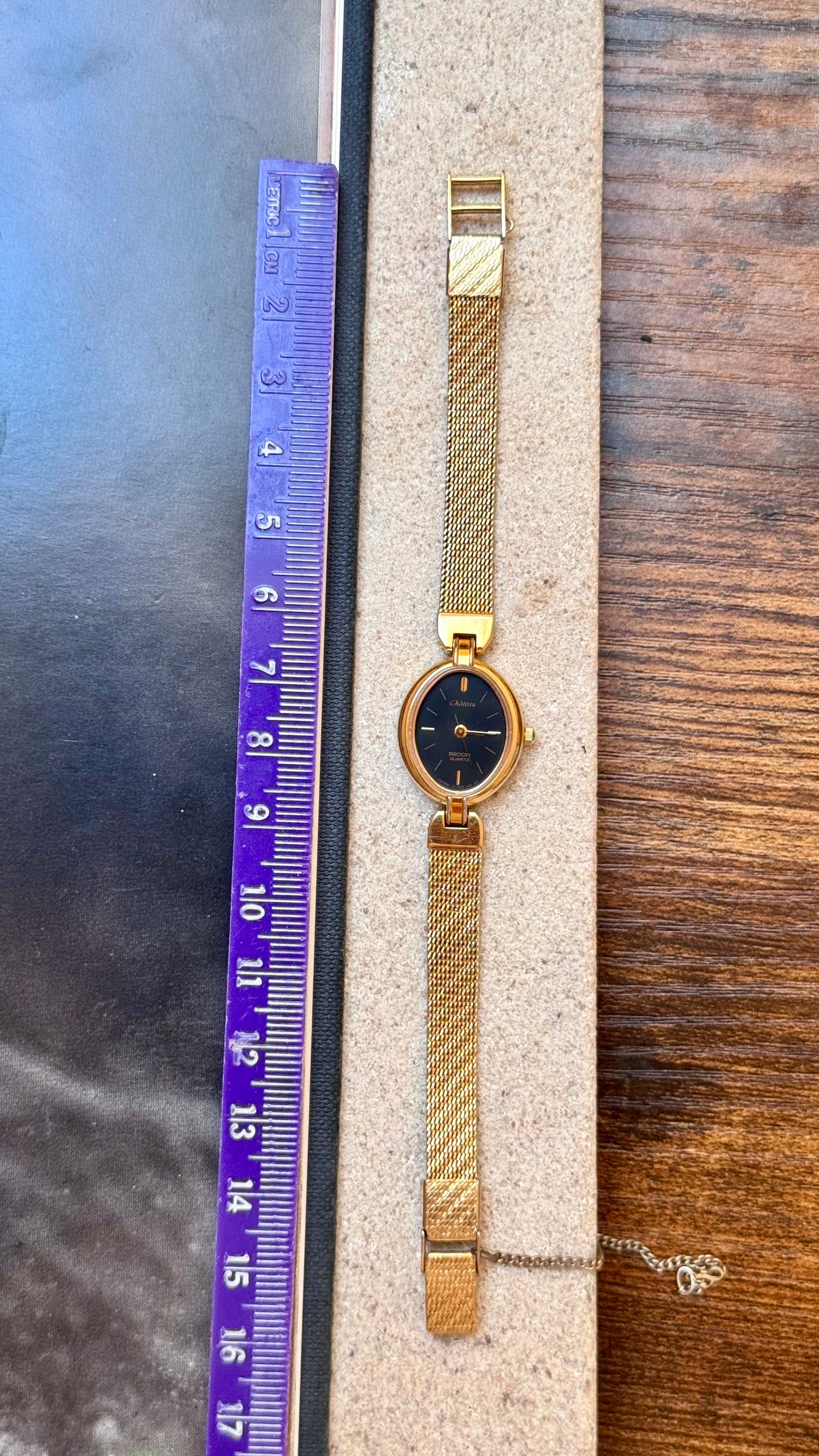 Château - Ricoh Vintage Watch 1990s, gold plated