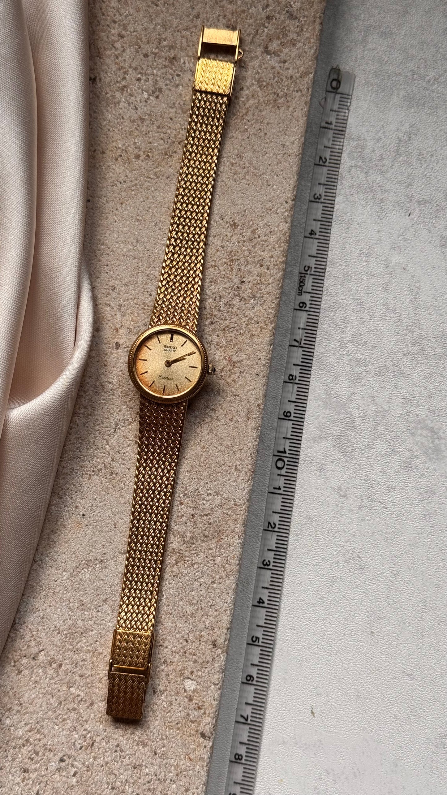 Seiko vintage watch 18k gold plated