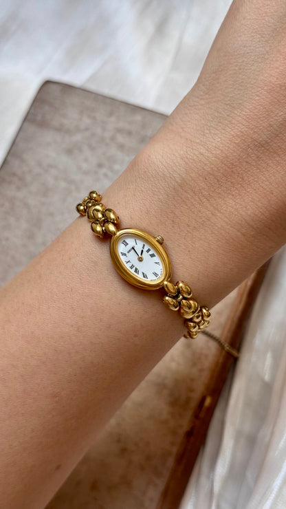 Super Rare Find Vintage Seiko Watch 1990 - 18k Gold Plated