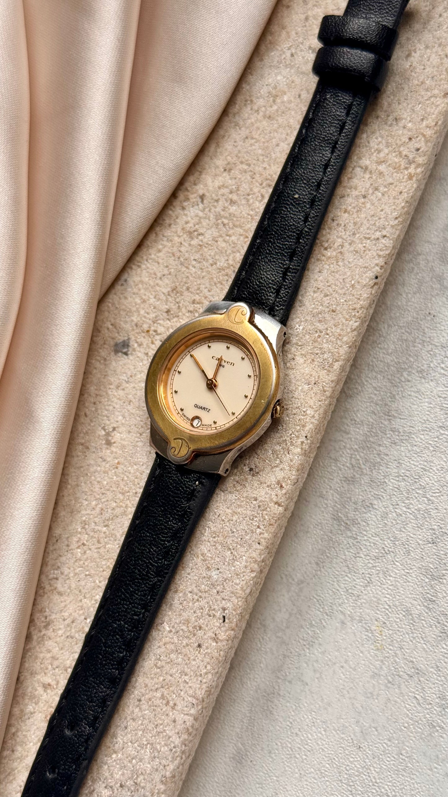 Carven vintage watch - gold plated