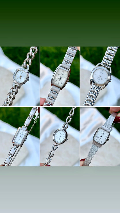 Birth Year Seiko Vintage Watch - Silver Edition - | Personalized Gift for Her