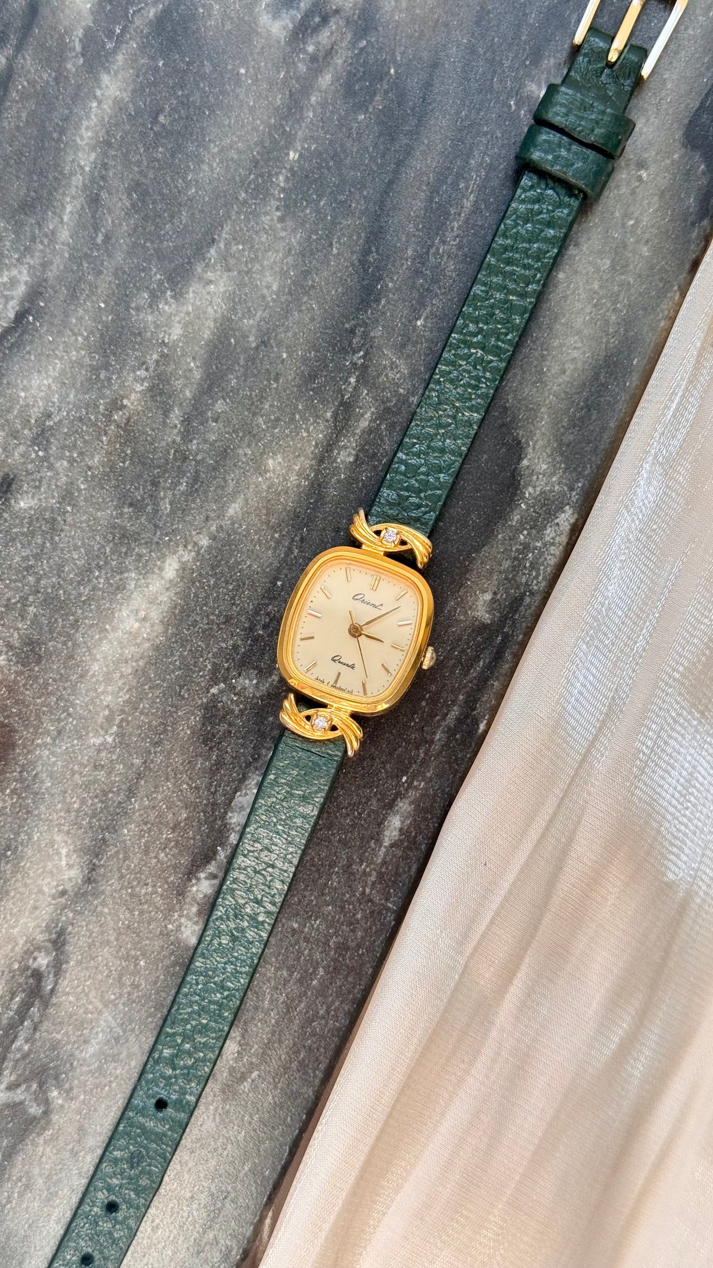 Orient Vintage Watch 1990s - Bespoke Leather