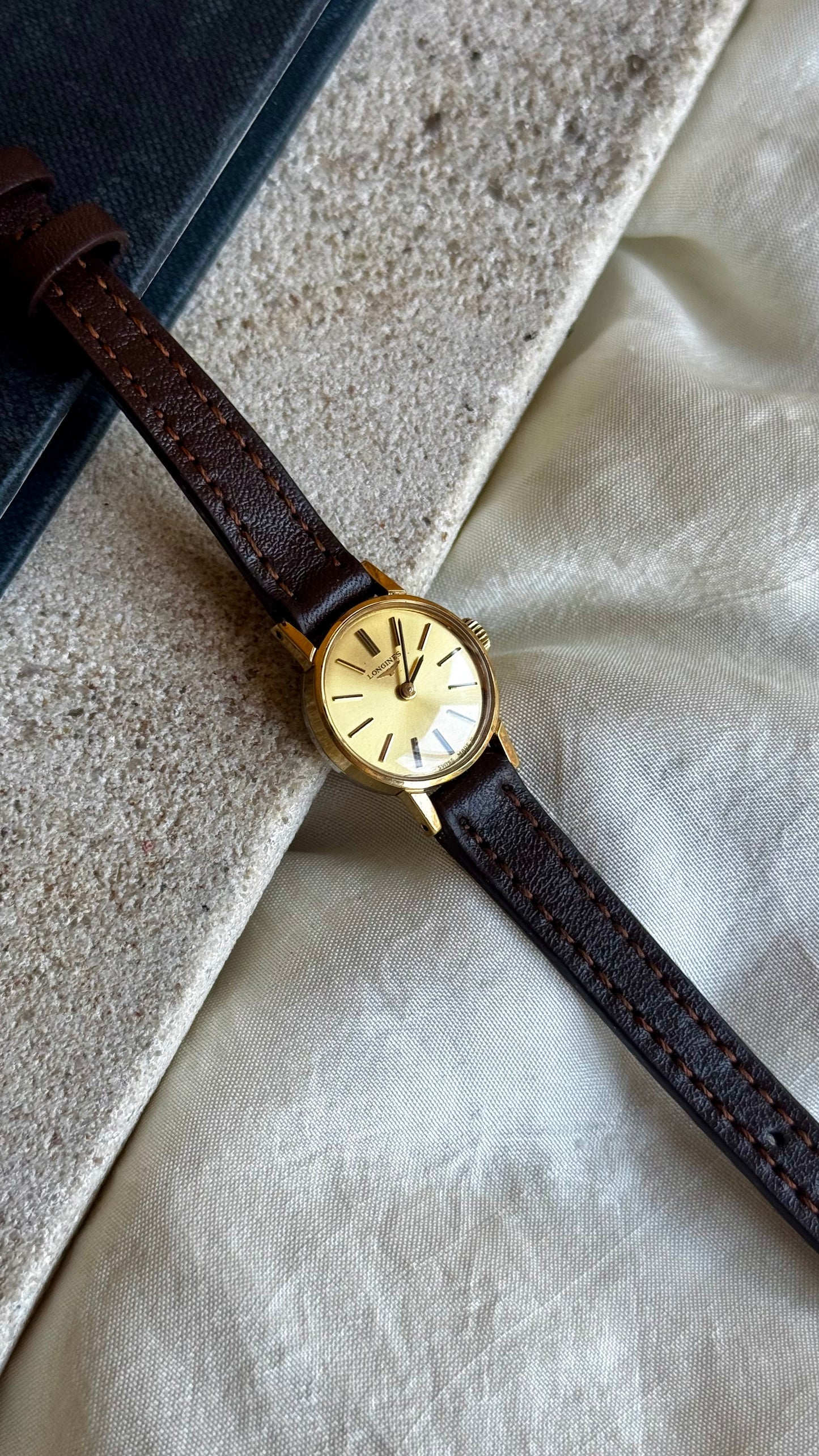 Longines ladies watch - new bespoke strap with original buckle