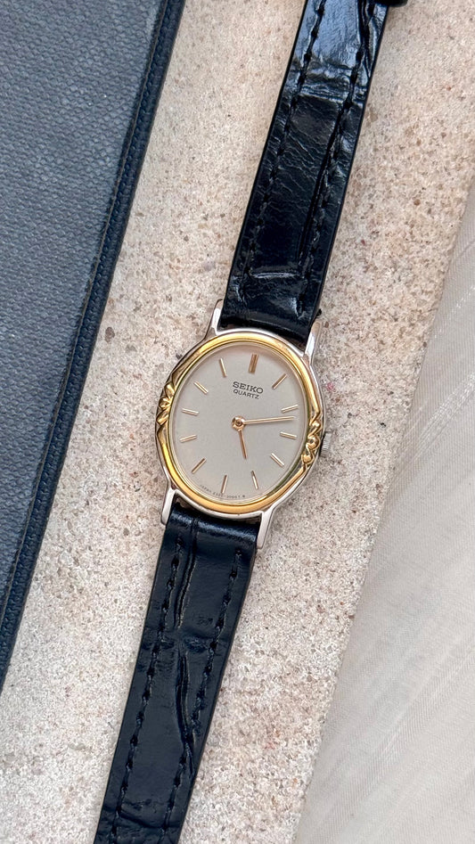 Seiko 1991 vintage watch - gold and palladium plated