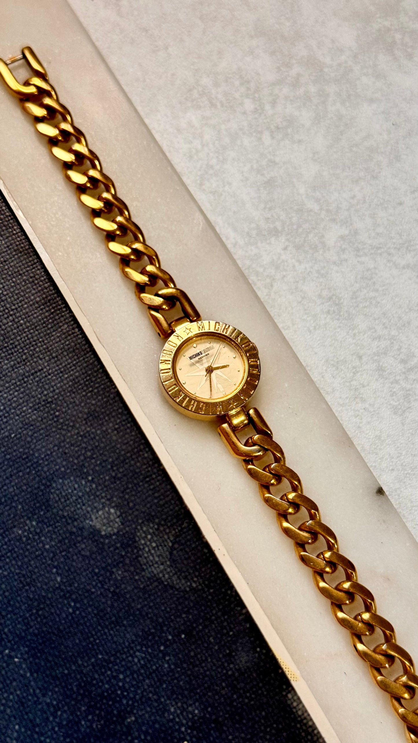 Michiko Koshino vintage watch - gold plated