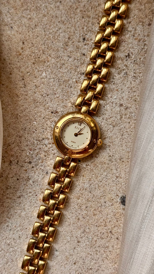 Elle Paris vintage watch - gold plated