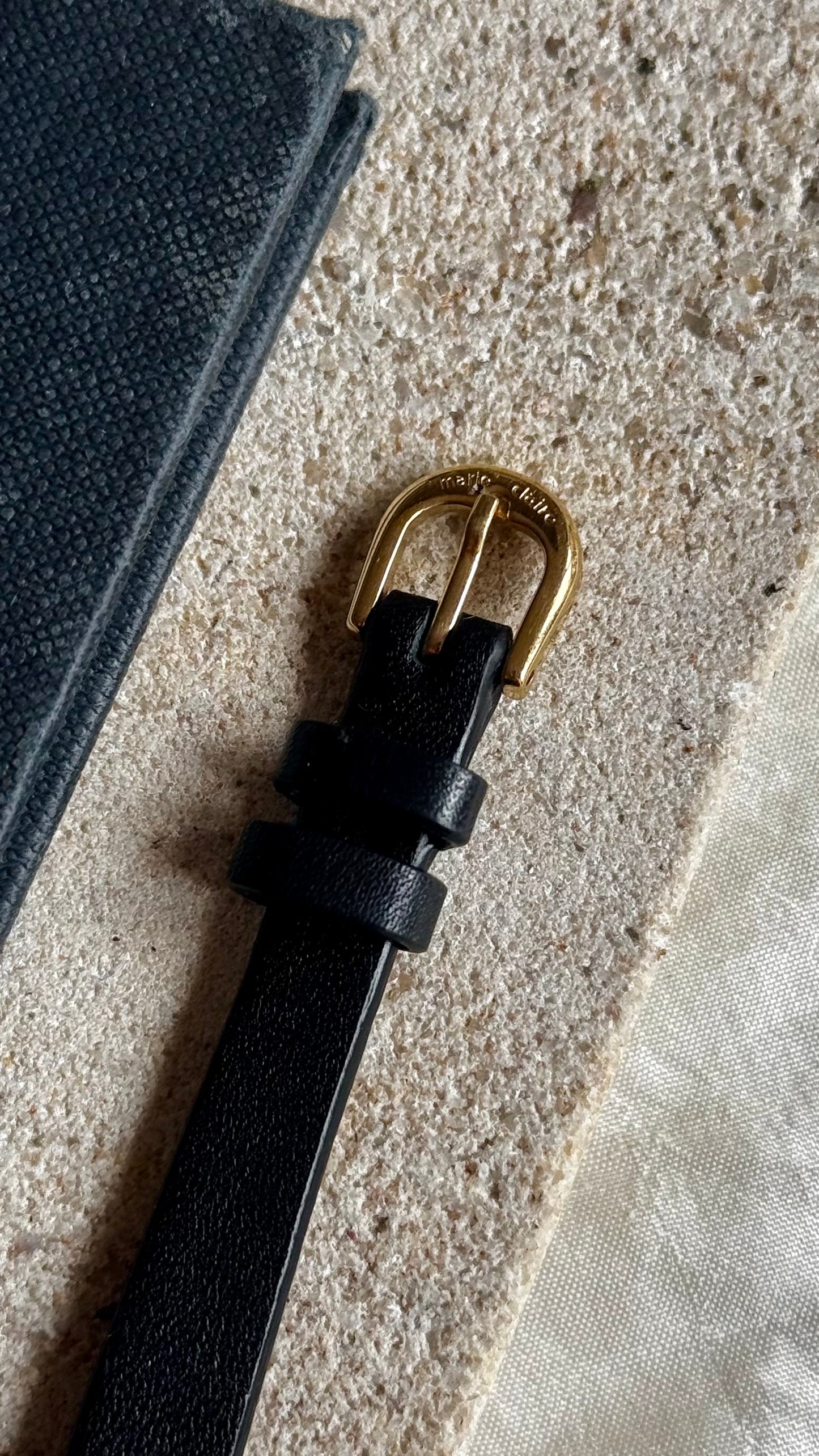 Marie Claire Vintage Watch 1990s - Bespoke Leather, Gold Plated
