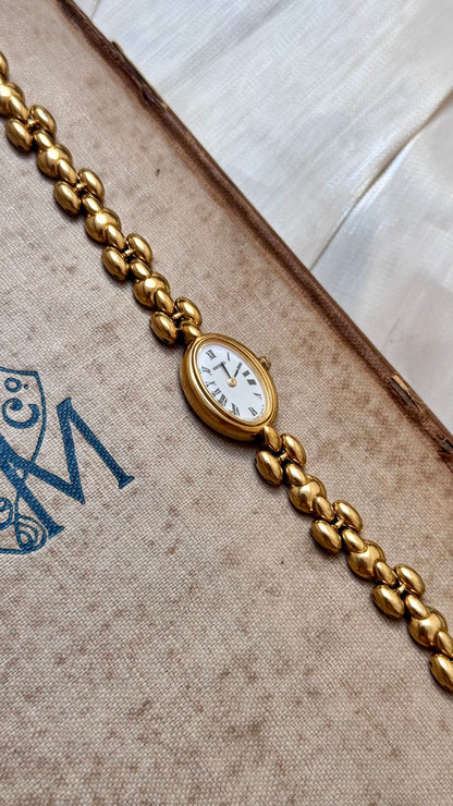 Super Rare Find Vintage Seiko Watch 1990 - 18k Gold Plated