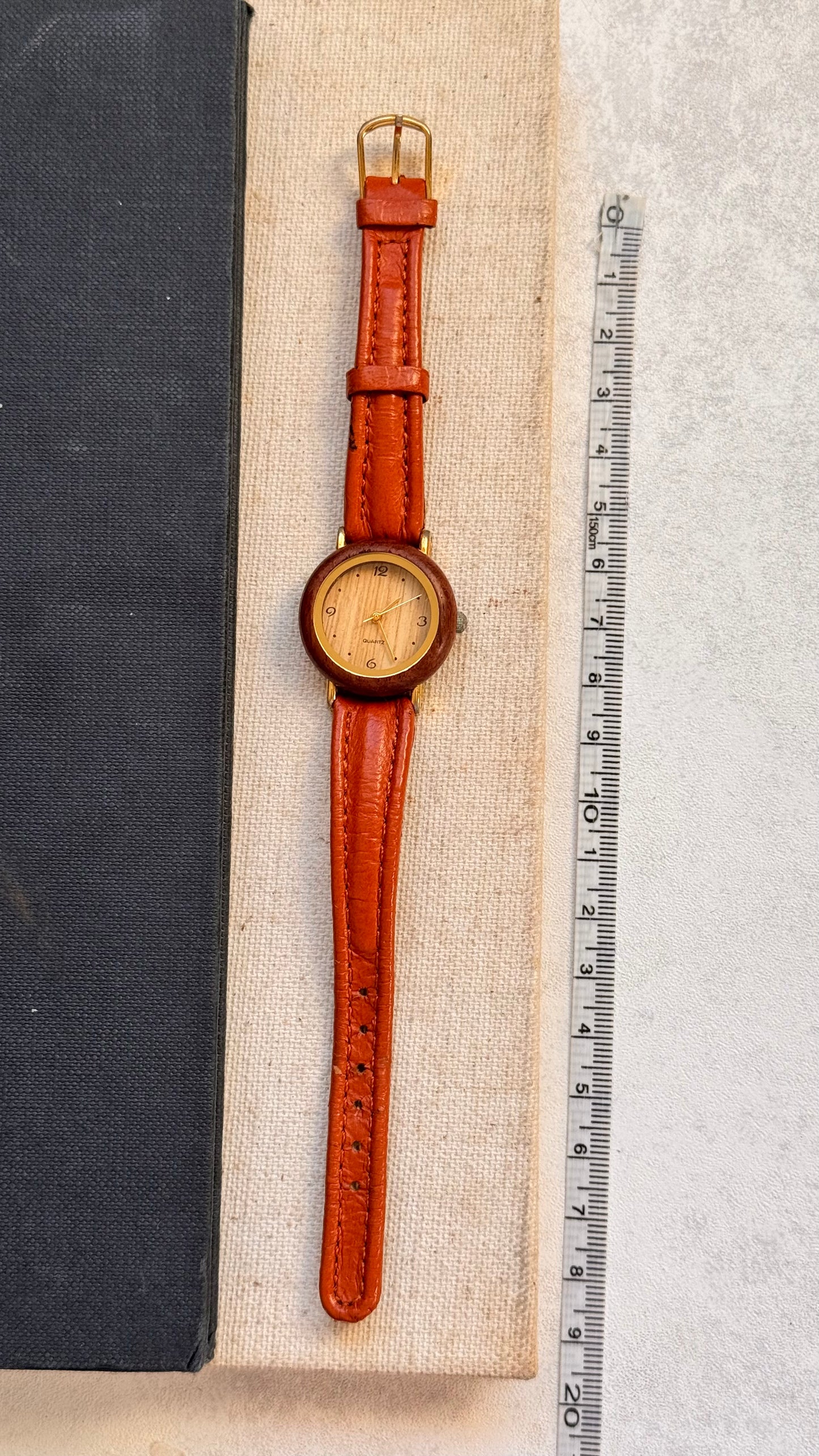 Wooden case vintage watch