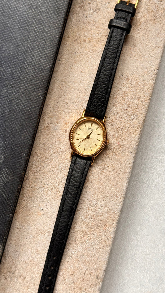 Seiko vintage watch - 18k gold plated