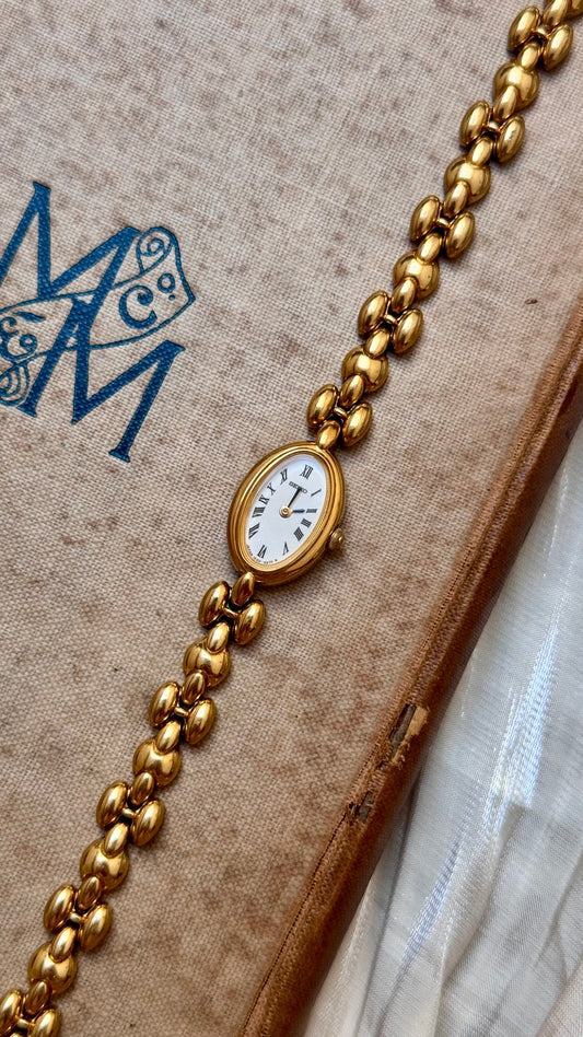 Super Rare Find Vintage Seiko Watch 1990 - 18k Gold Plated