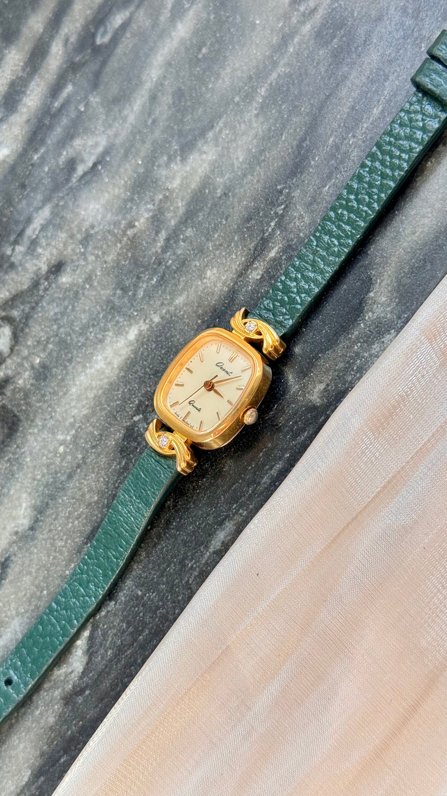 Orient Vintage Watch 1990s - Bespoke Leather