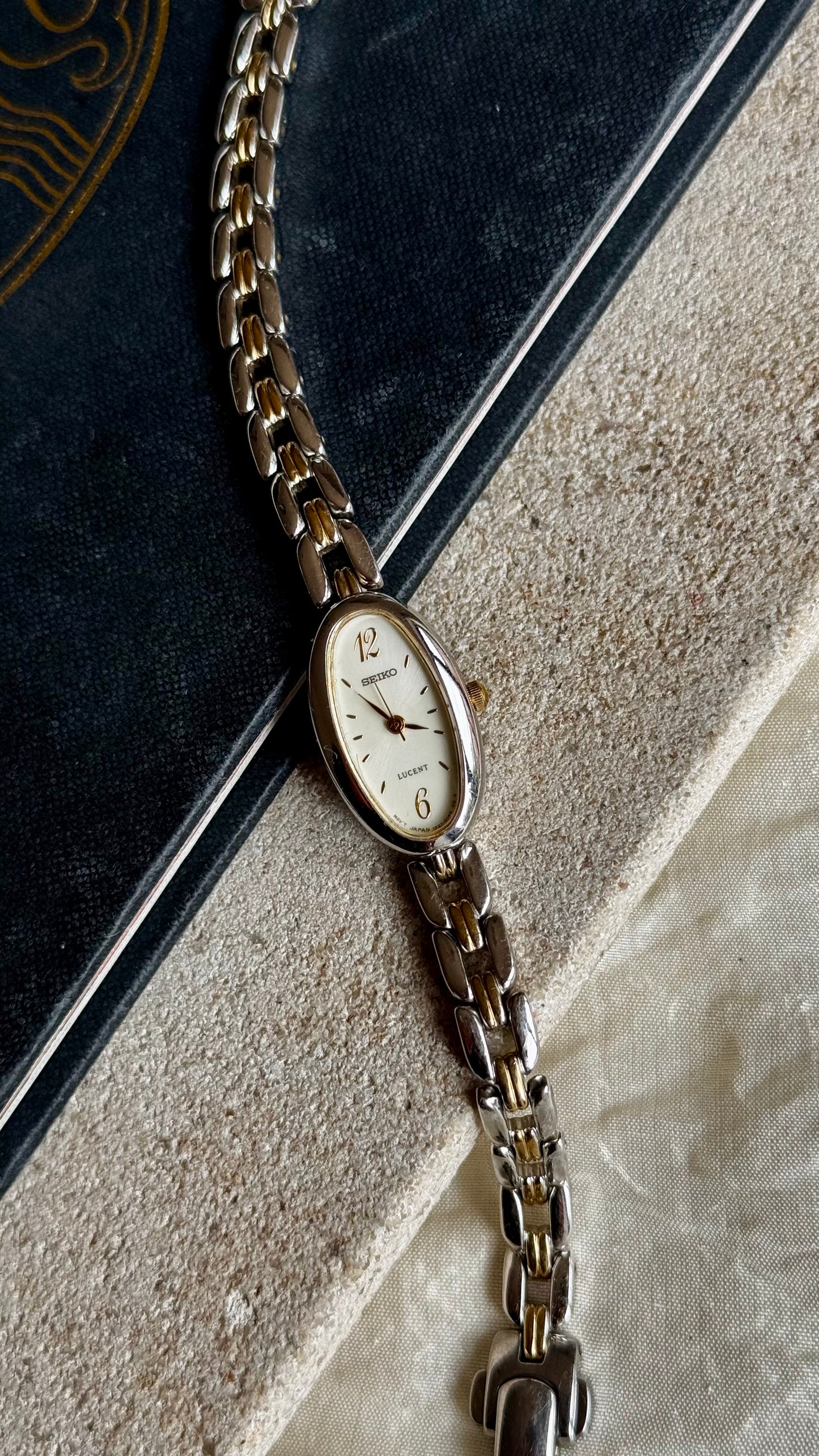 Classic 1996 Seiko Lucent Vintage Watch - Gold Plated, near mint condition