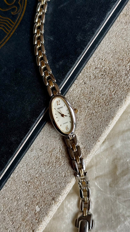Classic 1996 Seiko Lucent Vintage Watch - Gold Plated, near mint condition