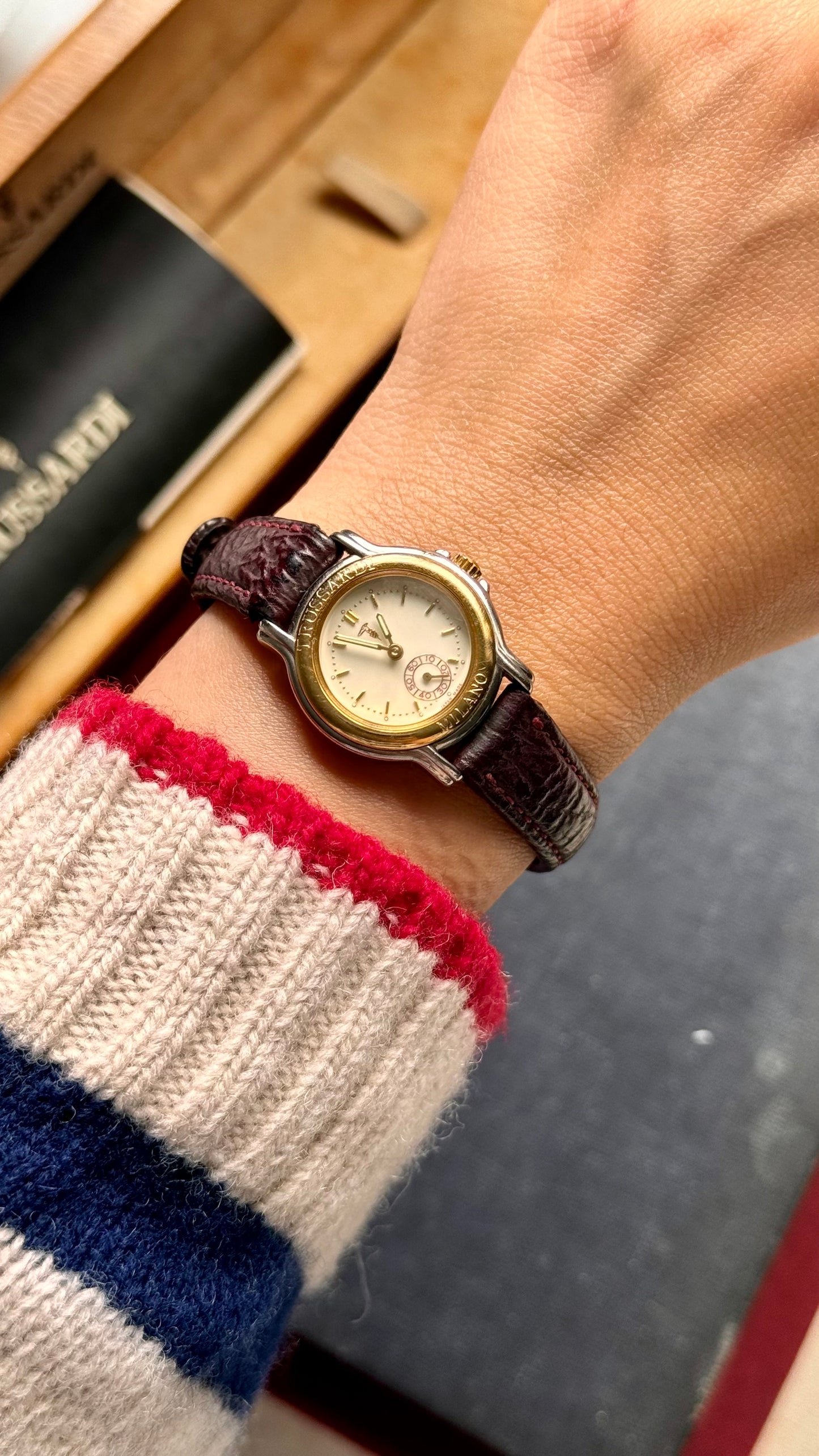 Boxed Trussardi vintage watch