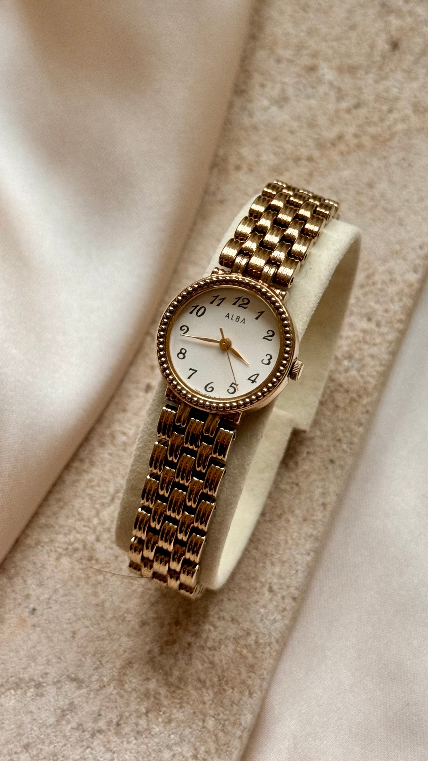 Seiko Alba vintage watch - champagne gold